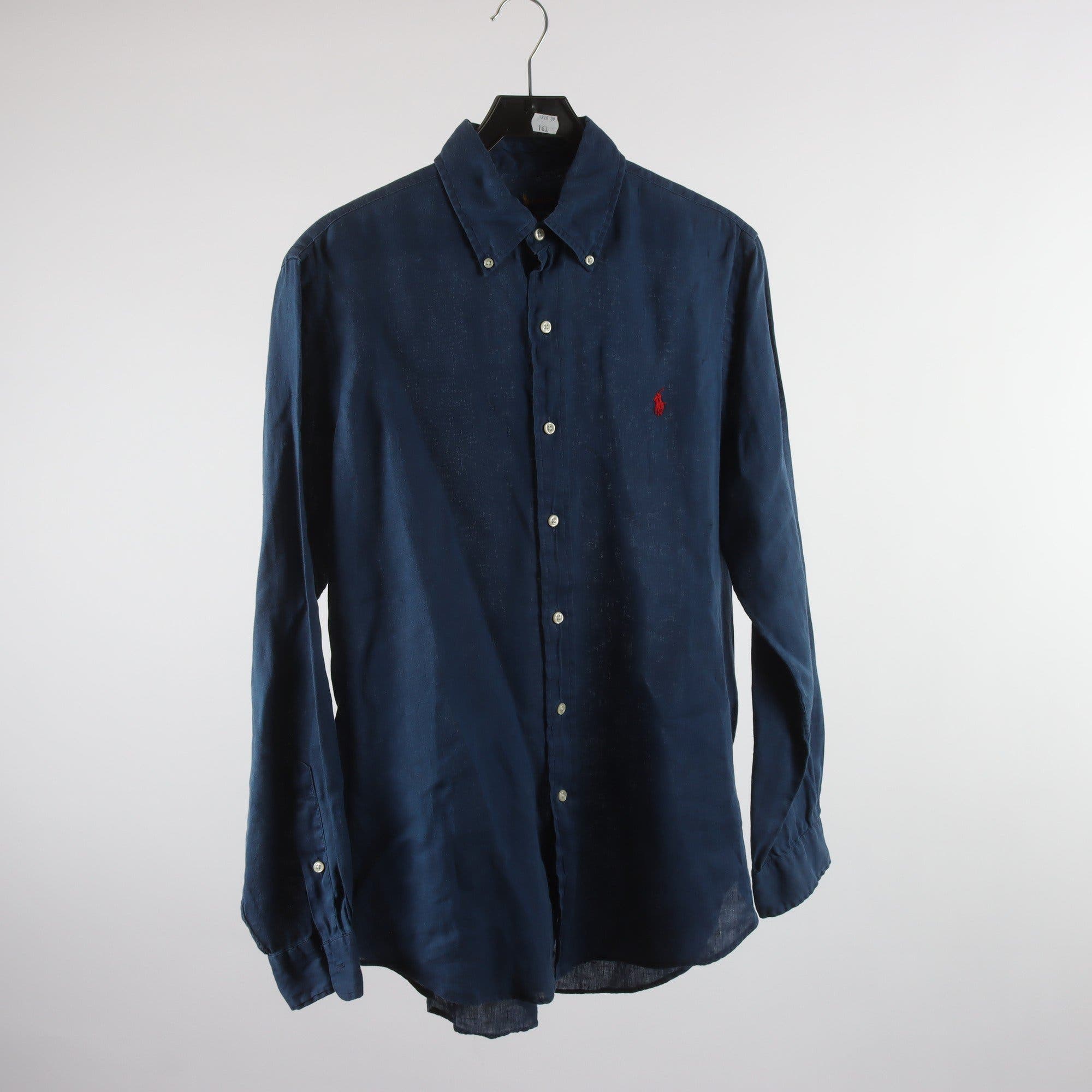 Skjorta, Ralph Lauren, blå, 100% linne, stl. M