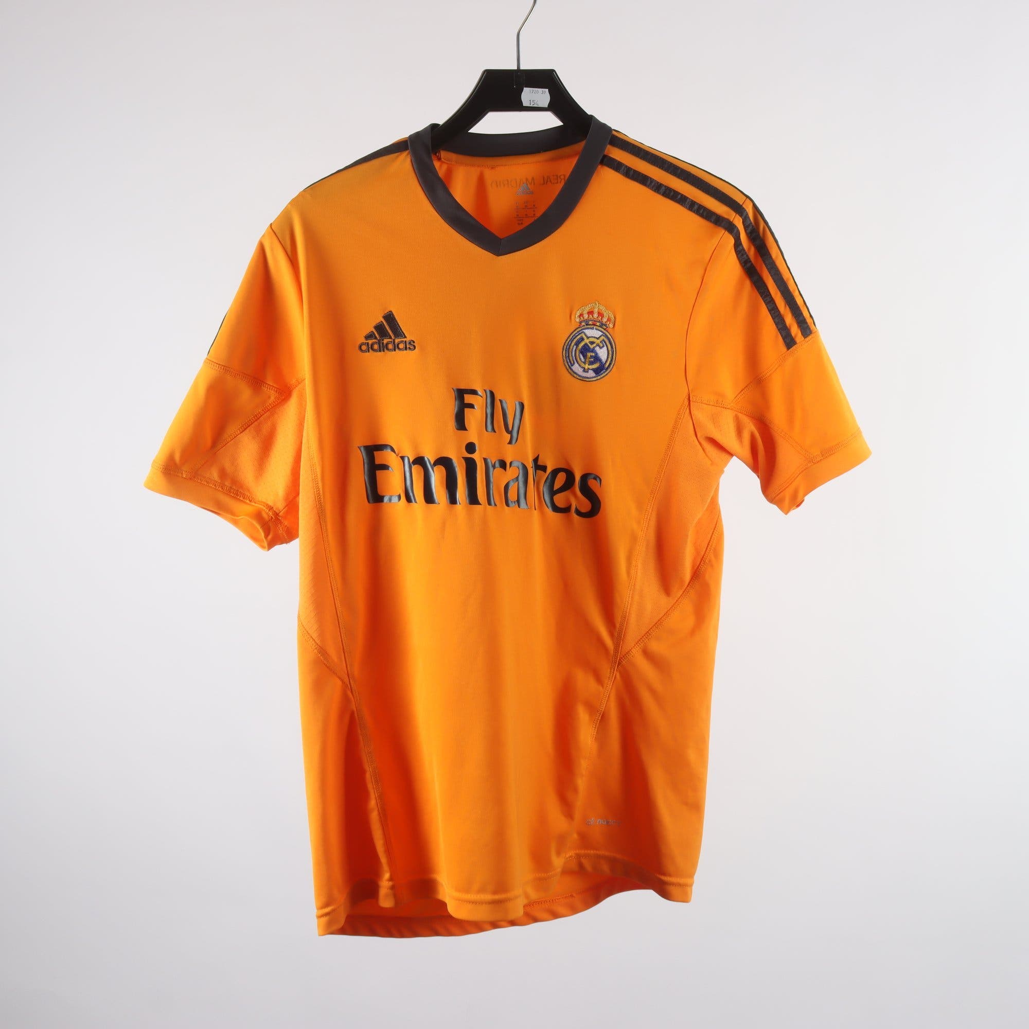 Fotbollströja, Adidas, Real Madrid, Ronaldo 7, orange, svart, stl. M
