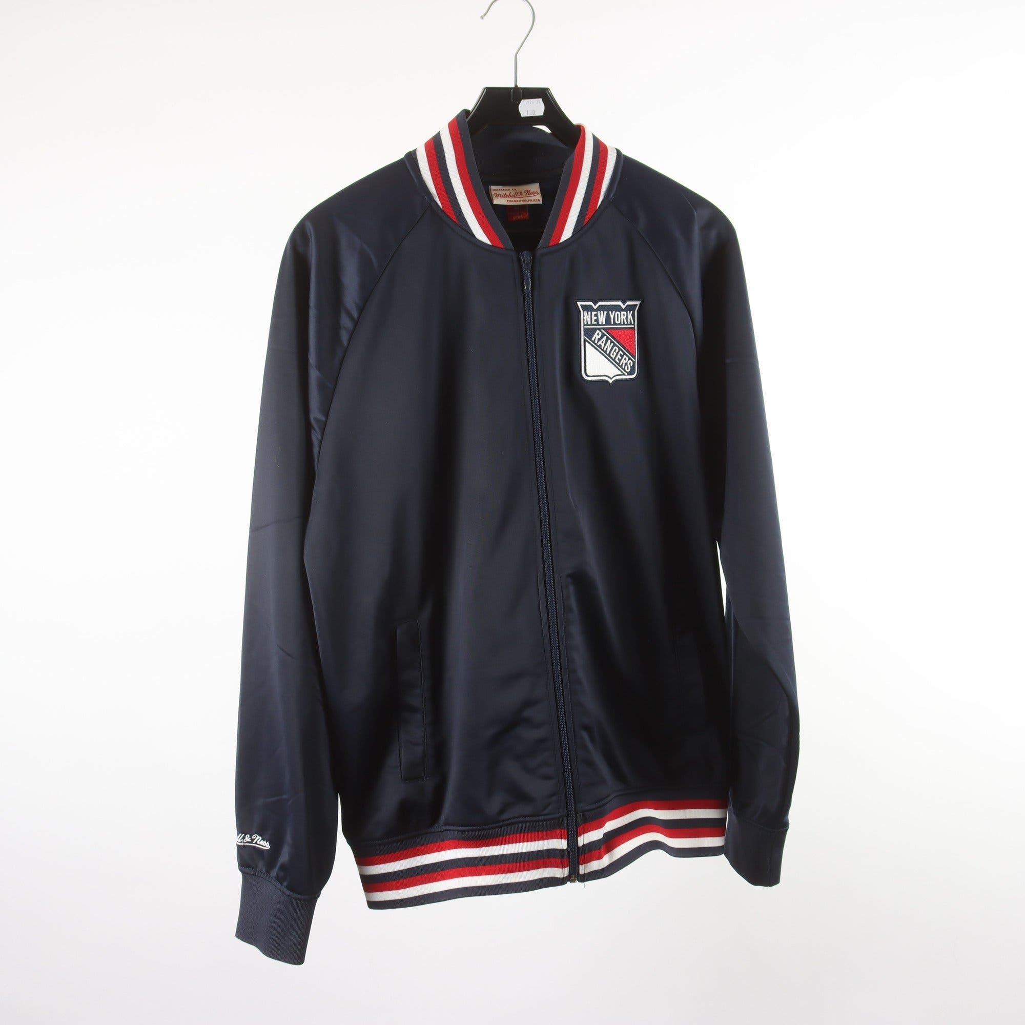 Jacka, Mitchell & Ness, New York Rangers, blå, stl. L