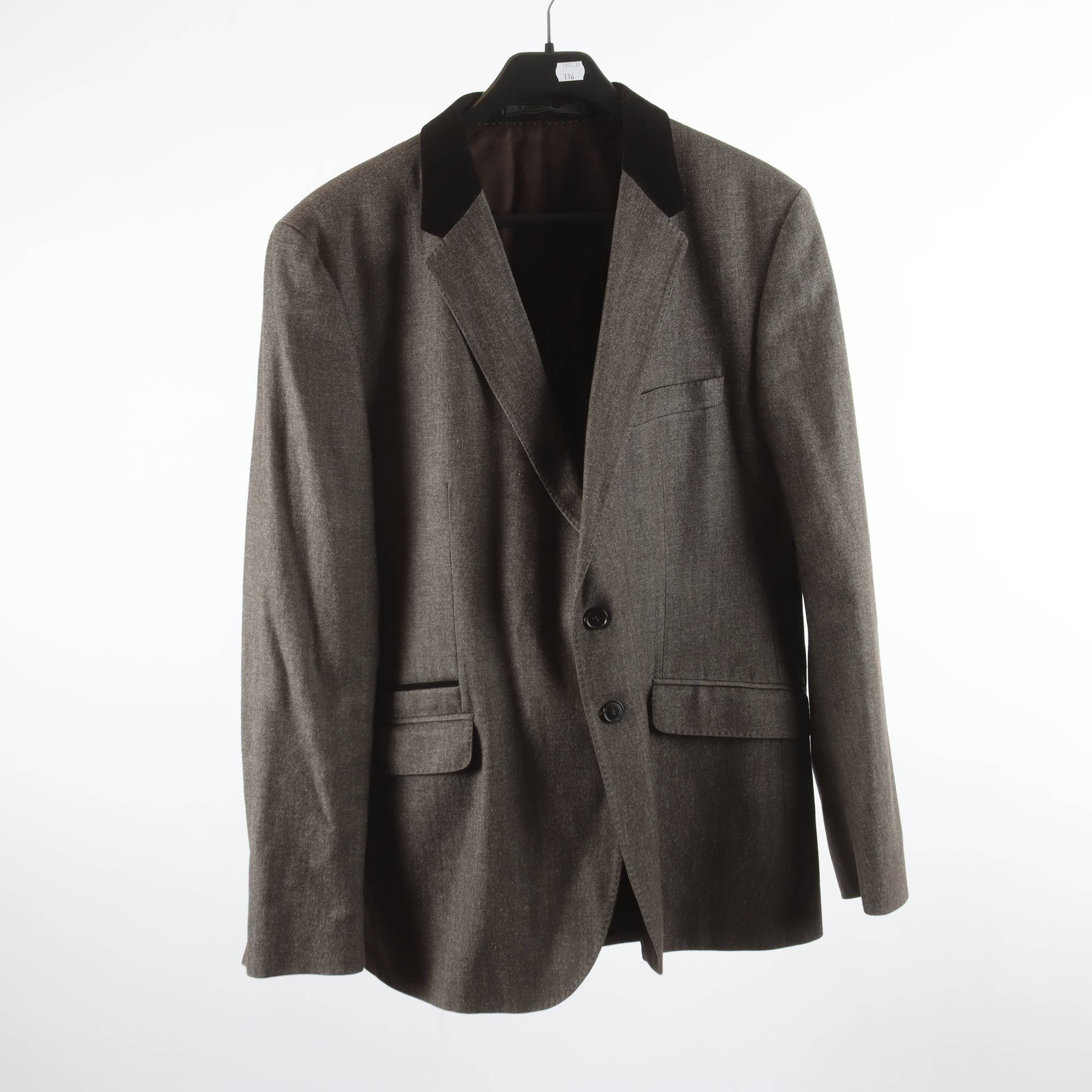 Kavaj, Paul Smith, gråsvart, stl. 44 (54)