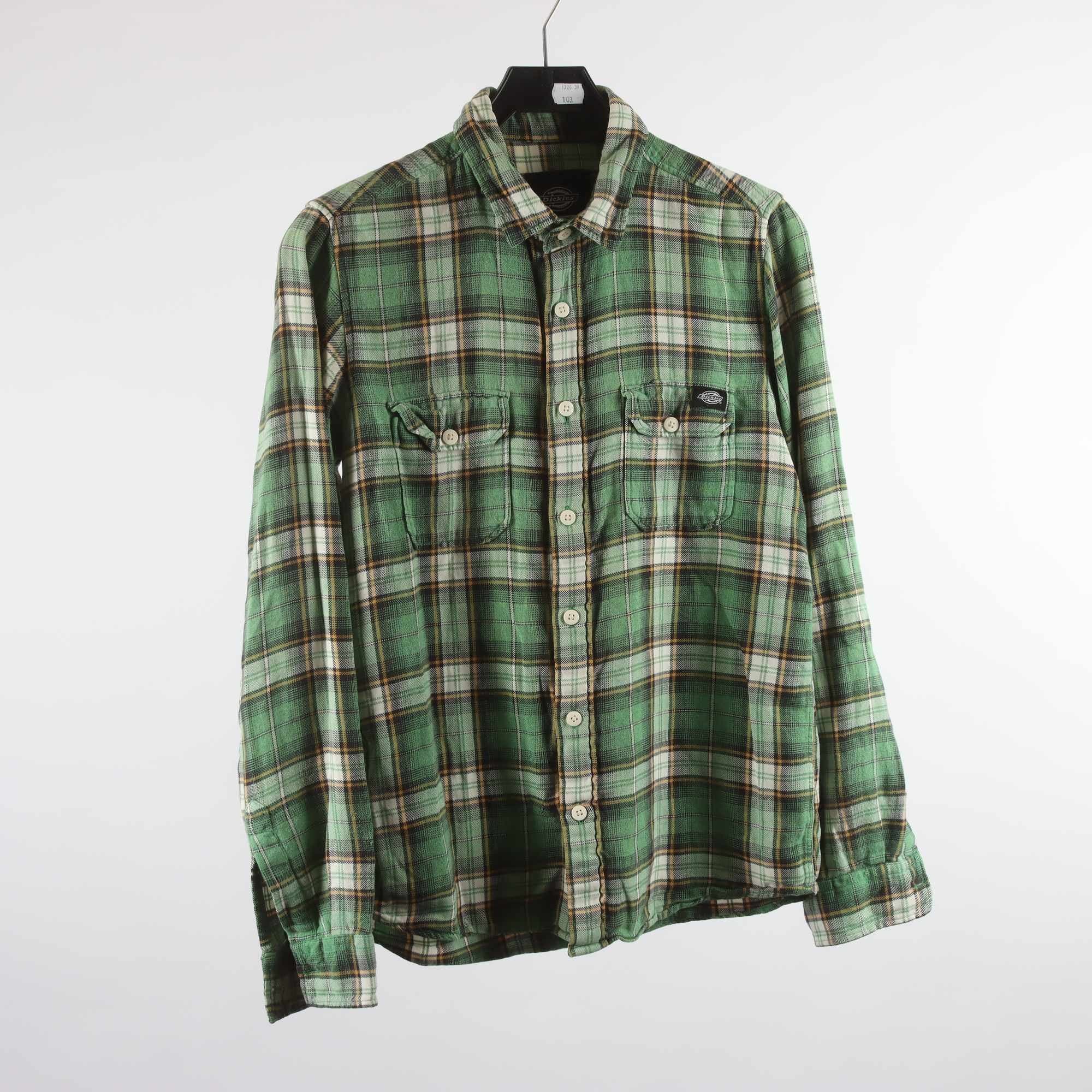 Skjorta, Dickies, grön, rutig, stl. S