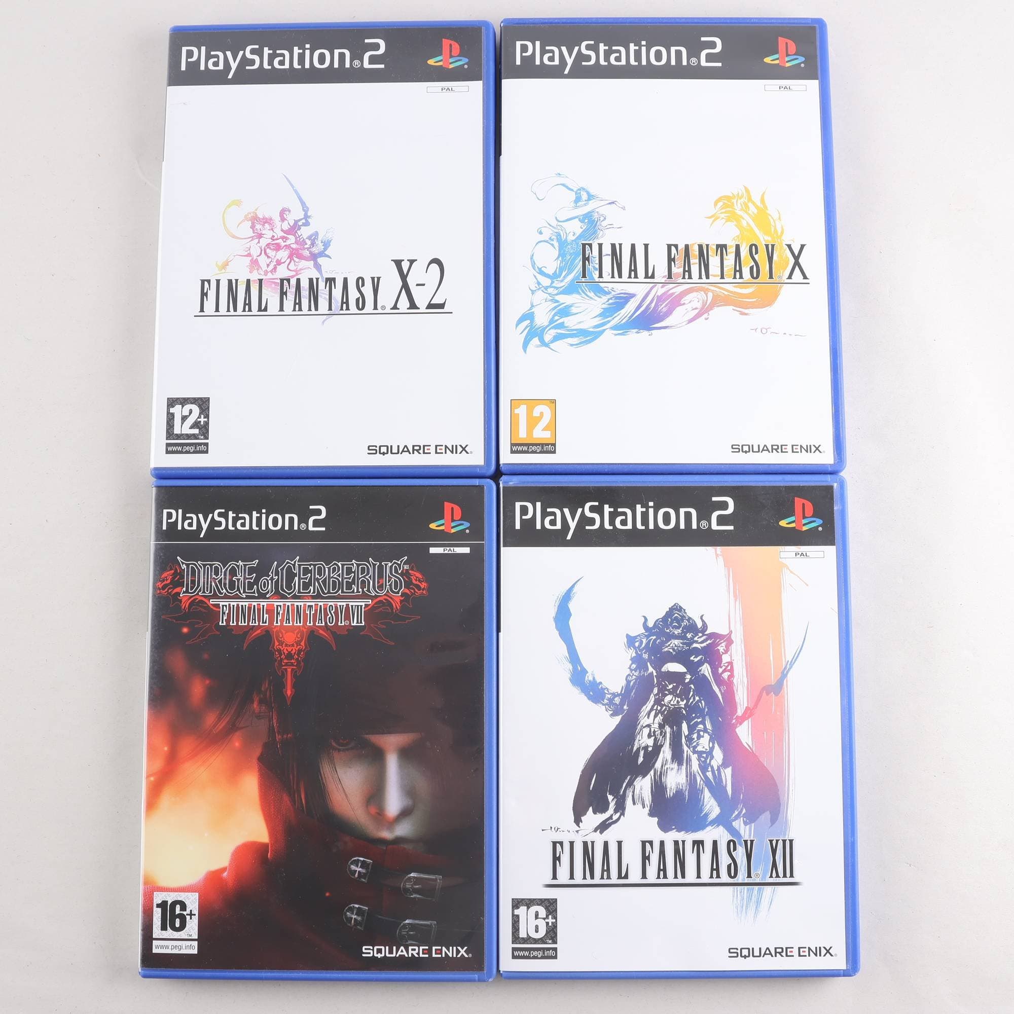 PS2 Final Fantasy X, X-2, XII, Dirge of Cerbery VII