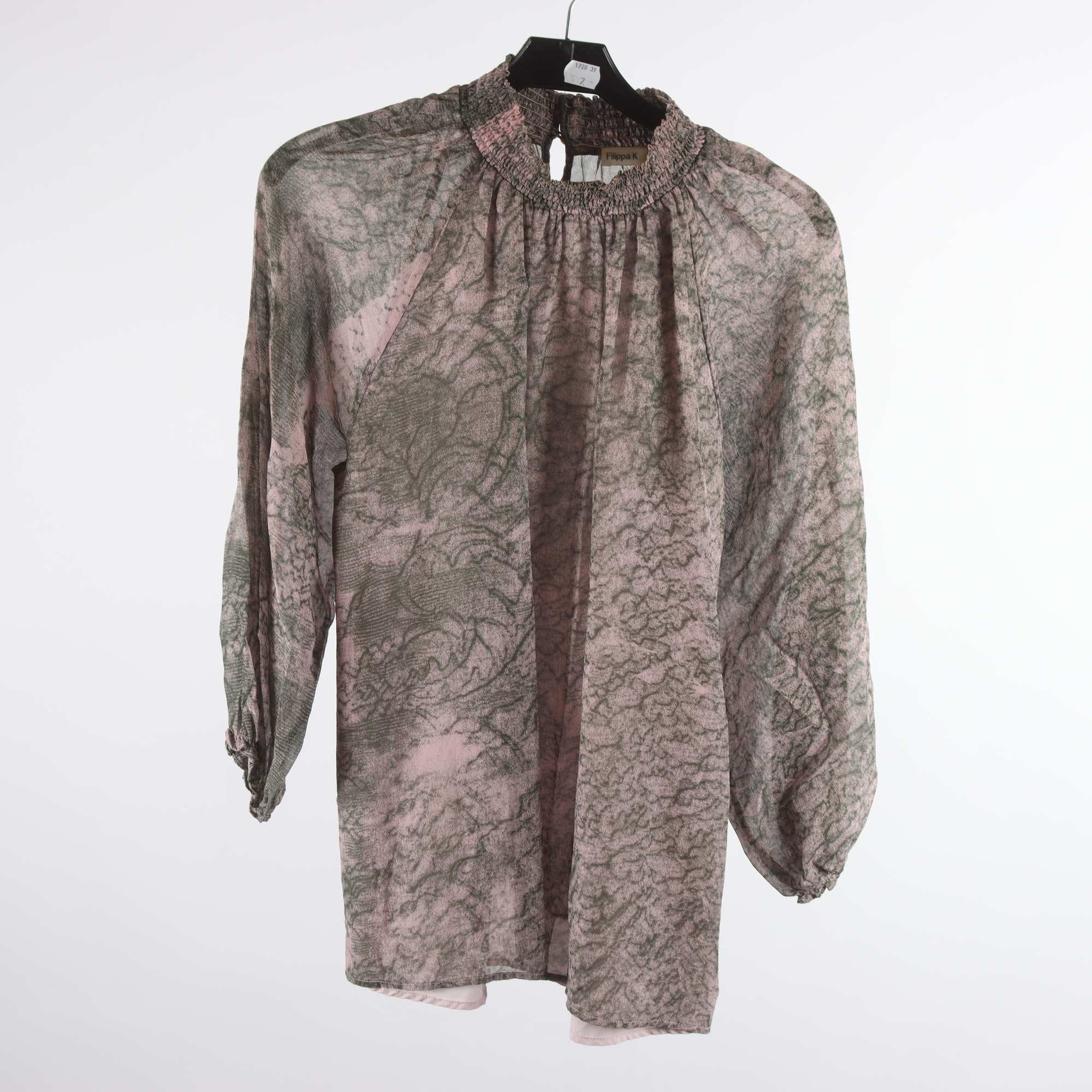 Blus, Filippa K, rosa, grön, mönstrad, stl. XS