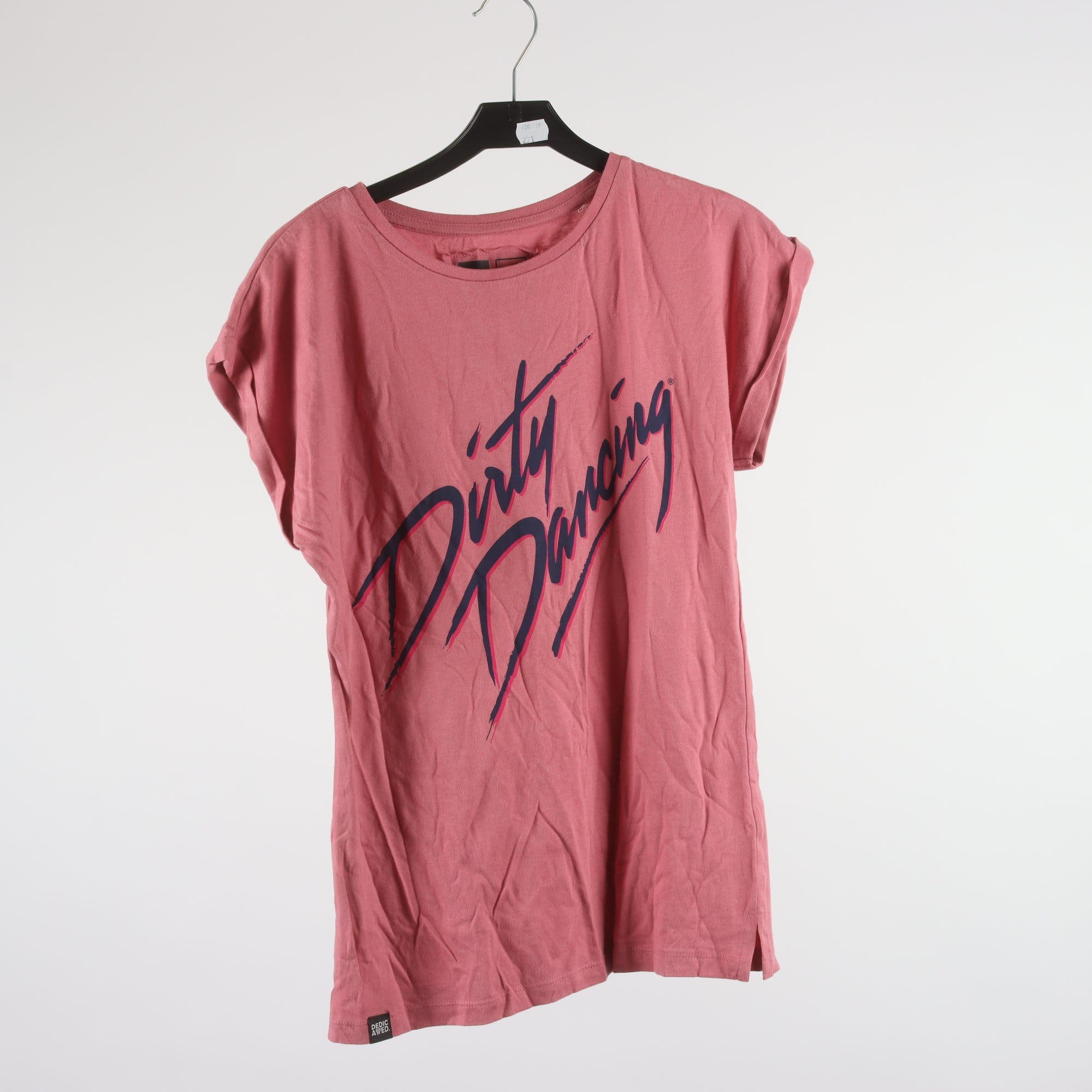 T-shirt, Dedicated, Dirty Dancing, rosa, stl. XS.