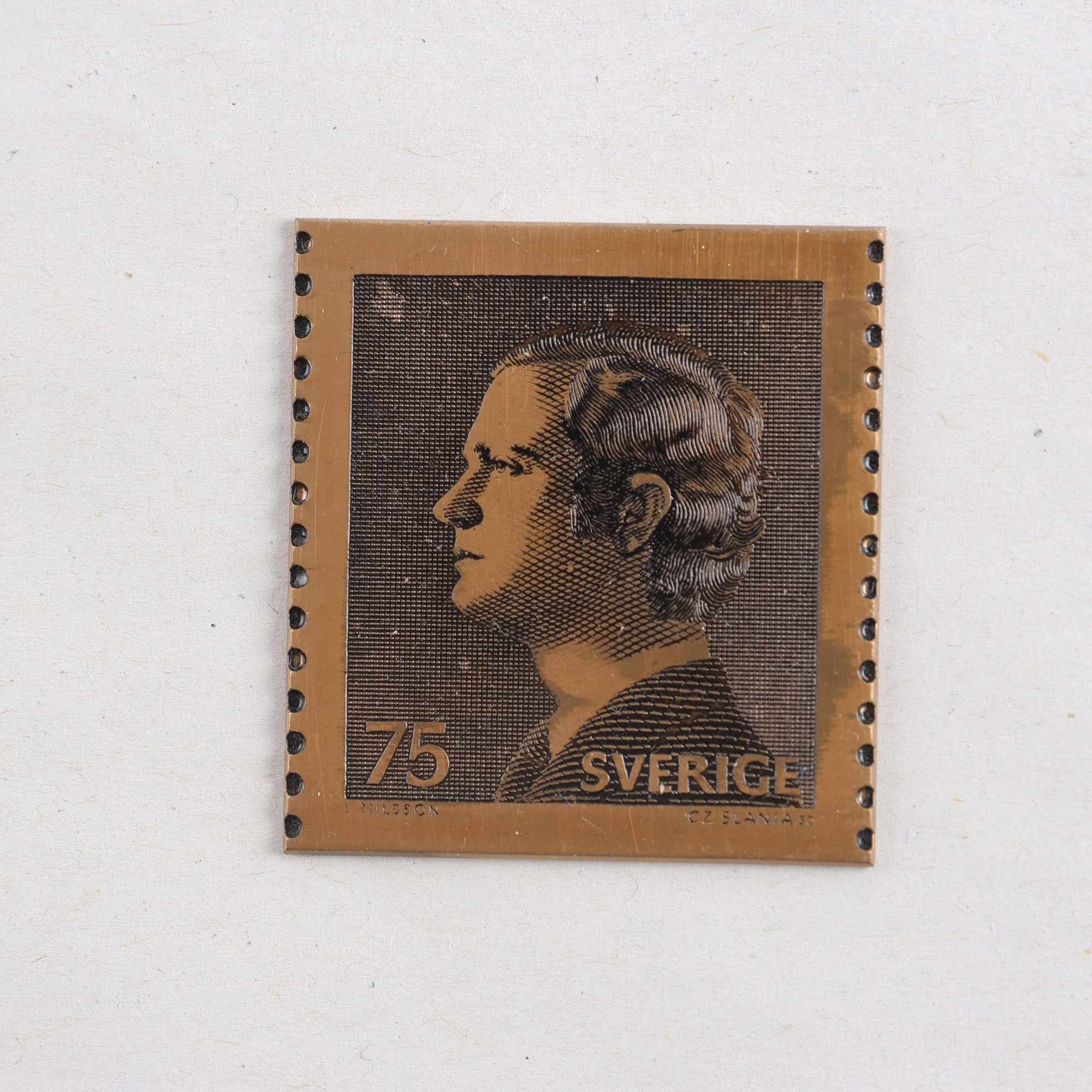 Bronsplakett Carl XVI Gustaf, Czeslaw Slania, 1974