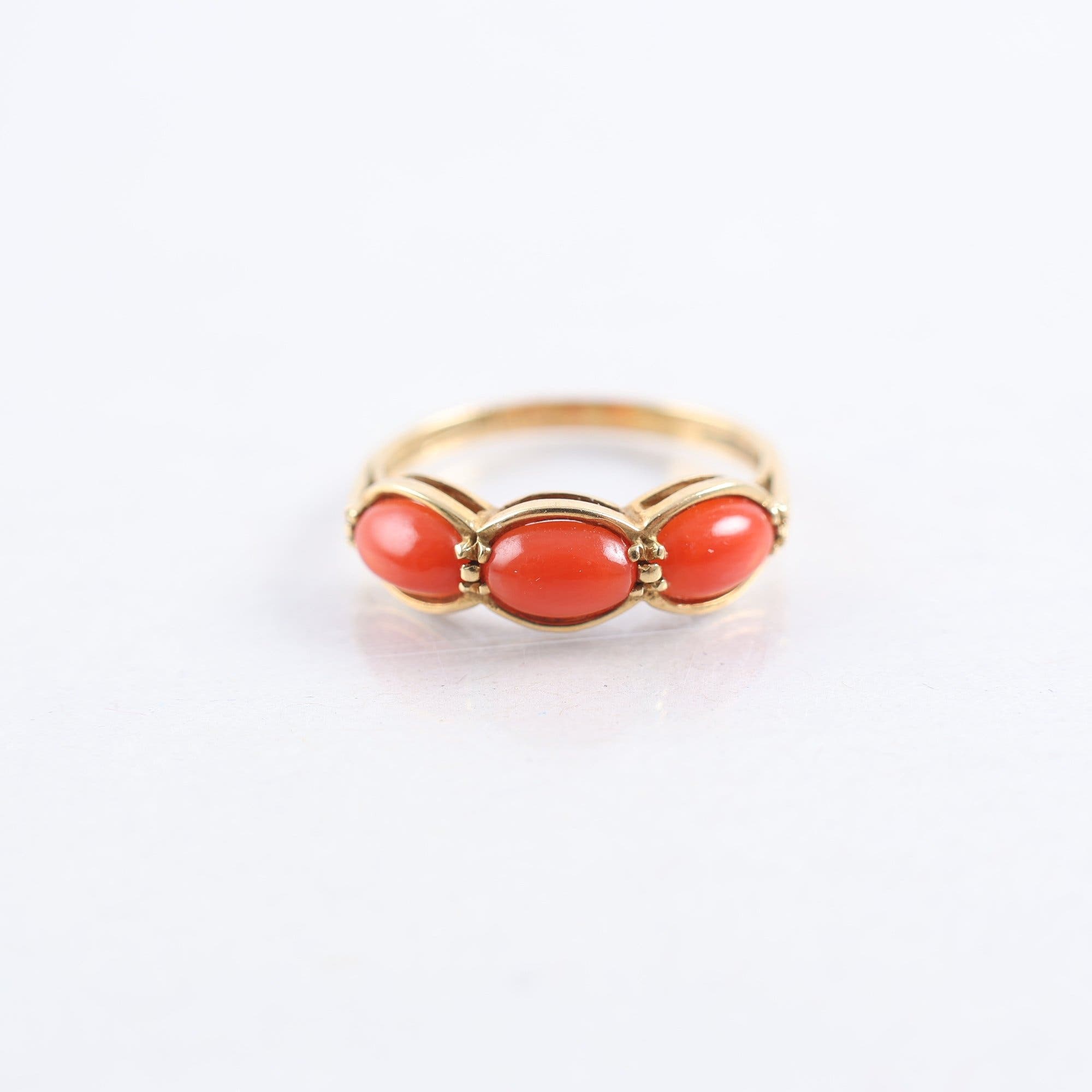 Ring, guld 18K, stenar, vintage