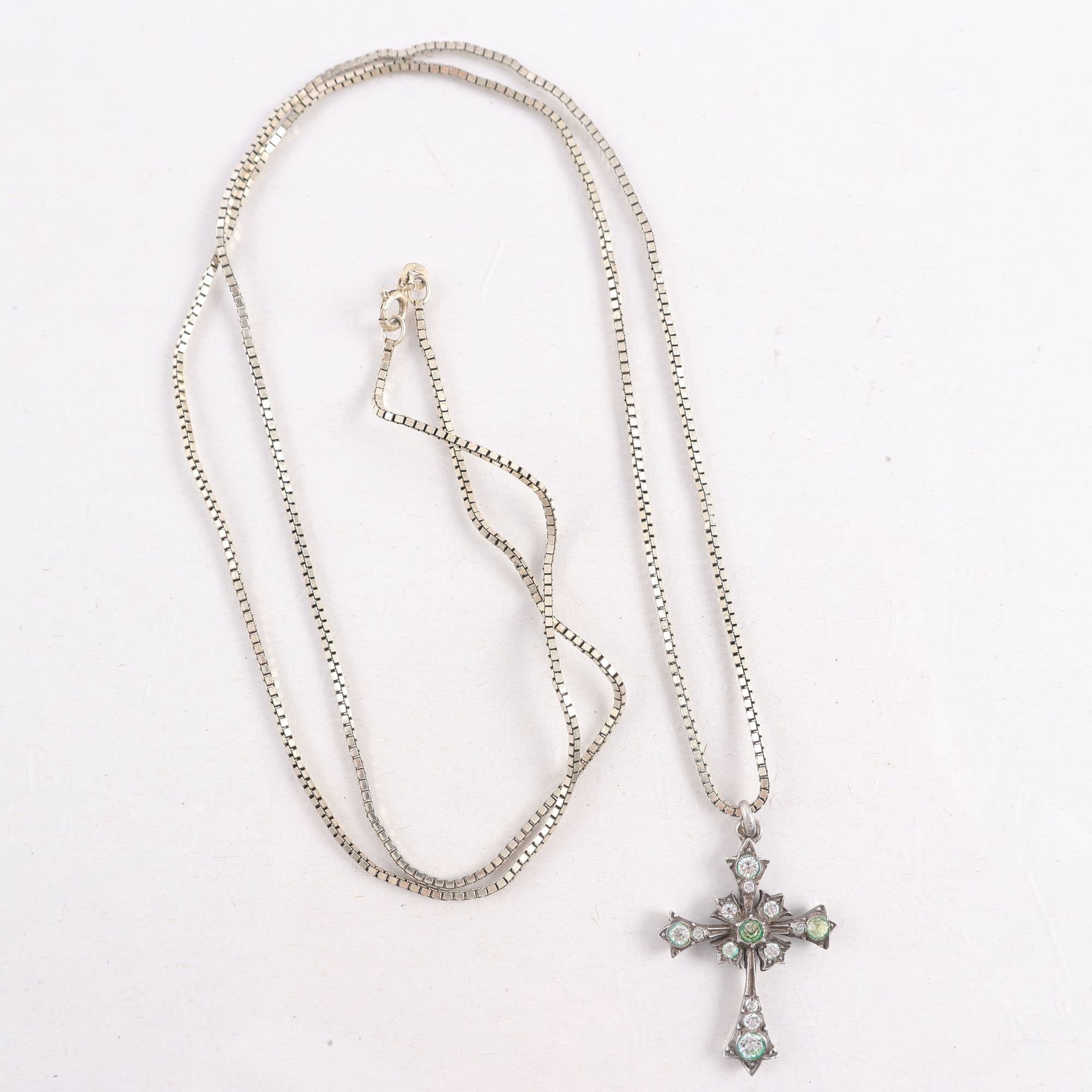 Halsband & hänge, silver