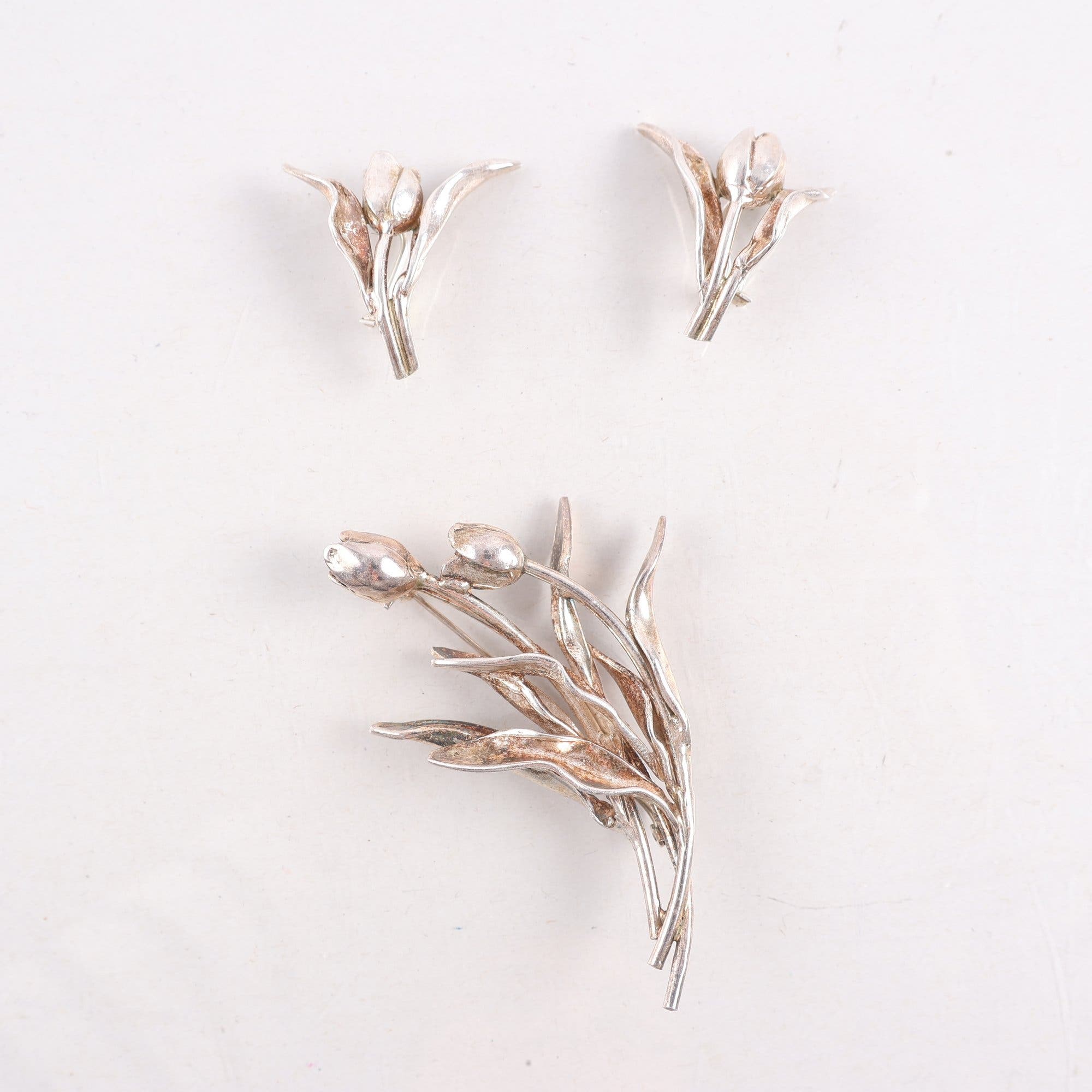 Silverset, Brosch & clipsörhängen