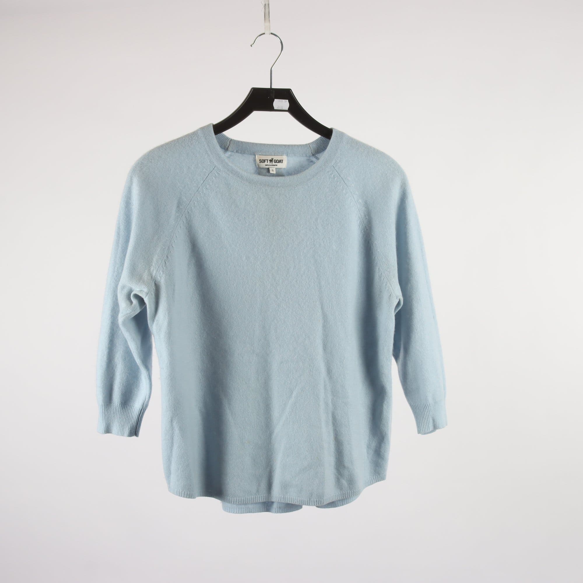Tröja, Soft Goat, blå, 100% kashmir, stl. S