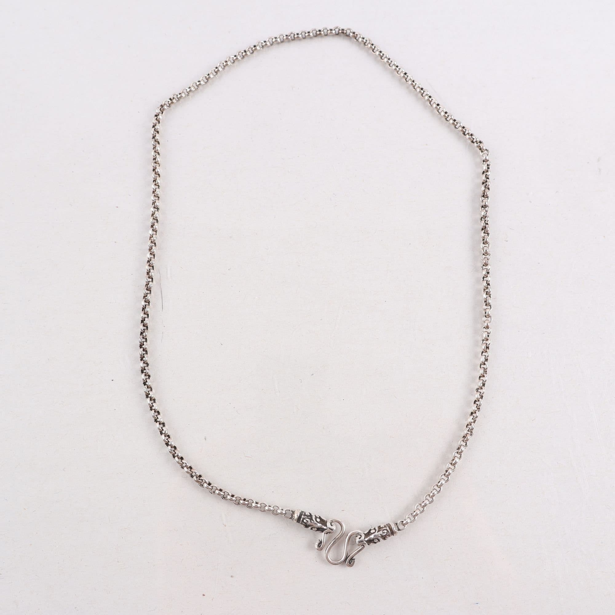 Silverhalsband, drake, stämplad 925