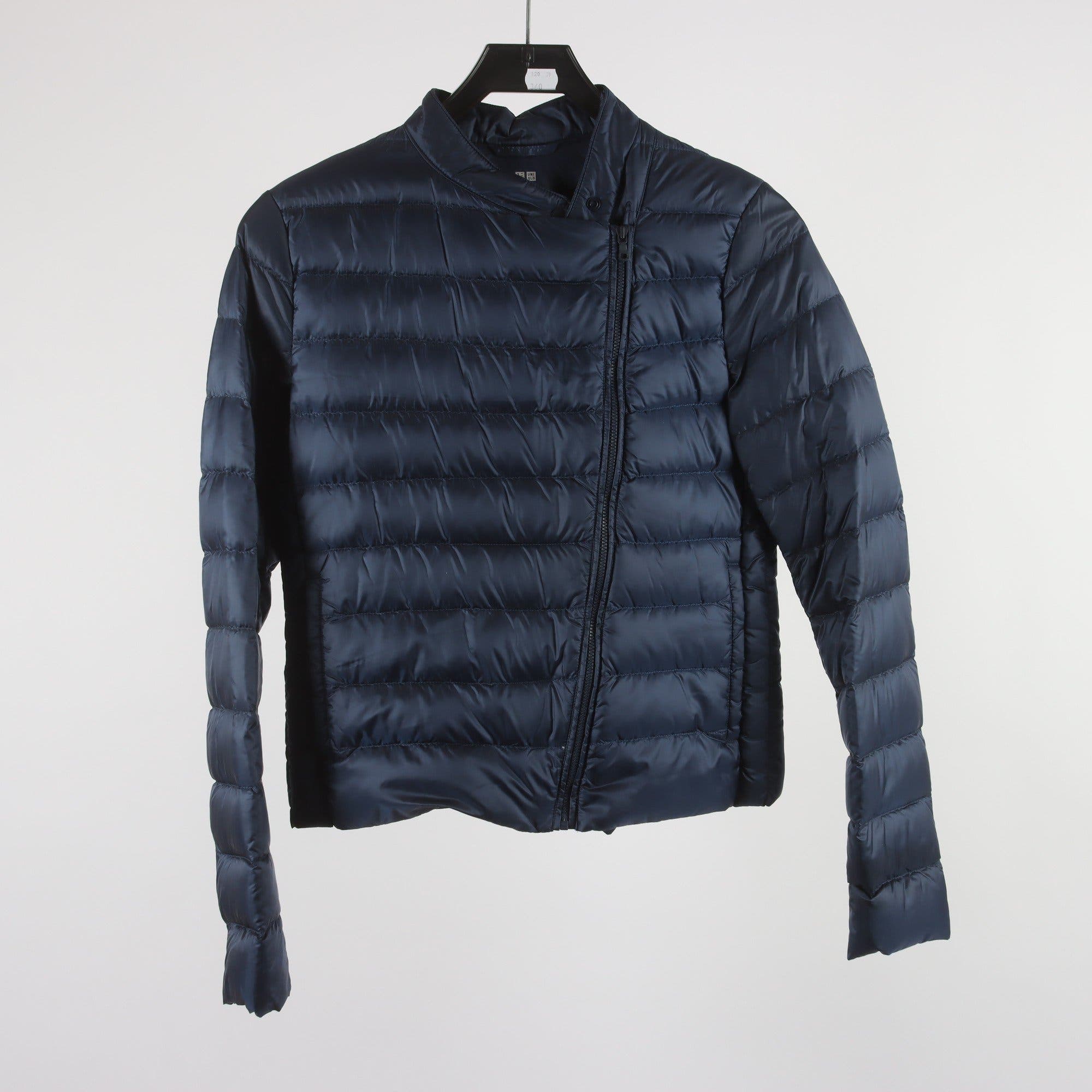 Dunjacka, Uniqlo, blå, stl. S.