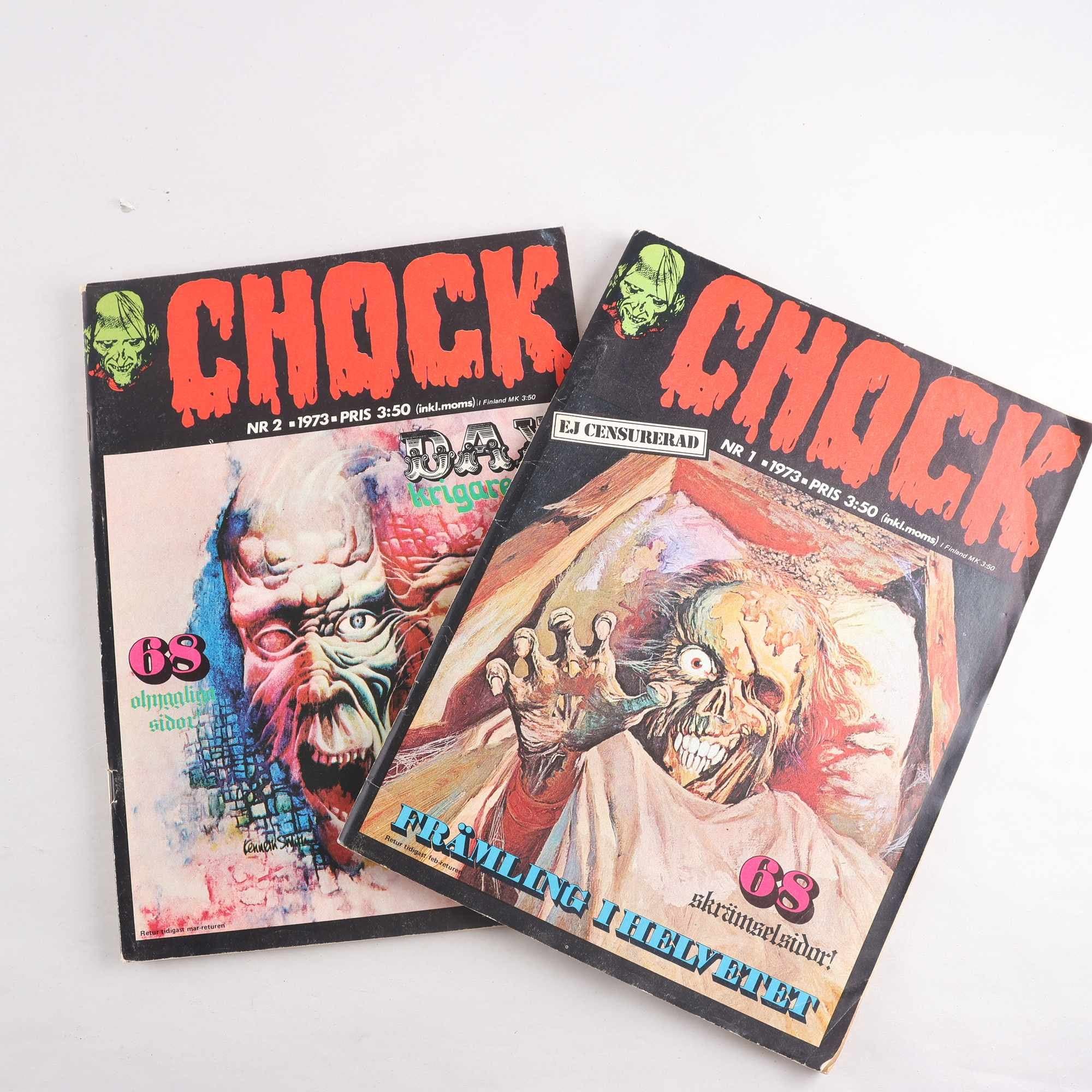 CHOCK & Vampyr, 7 nummer från åren 1973-1974