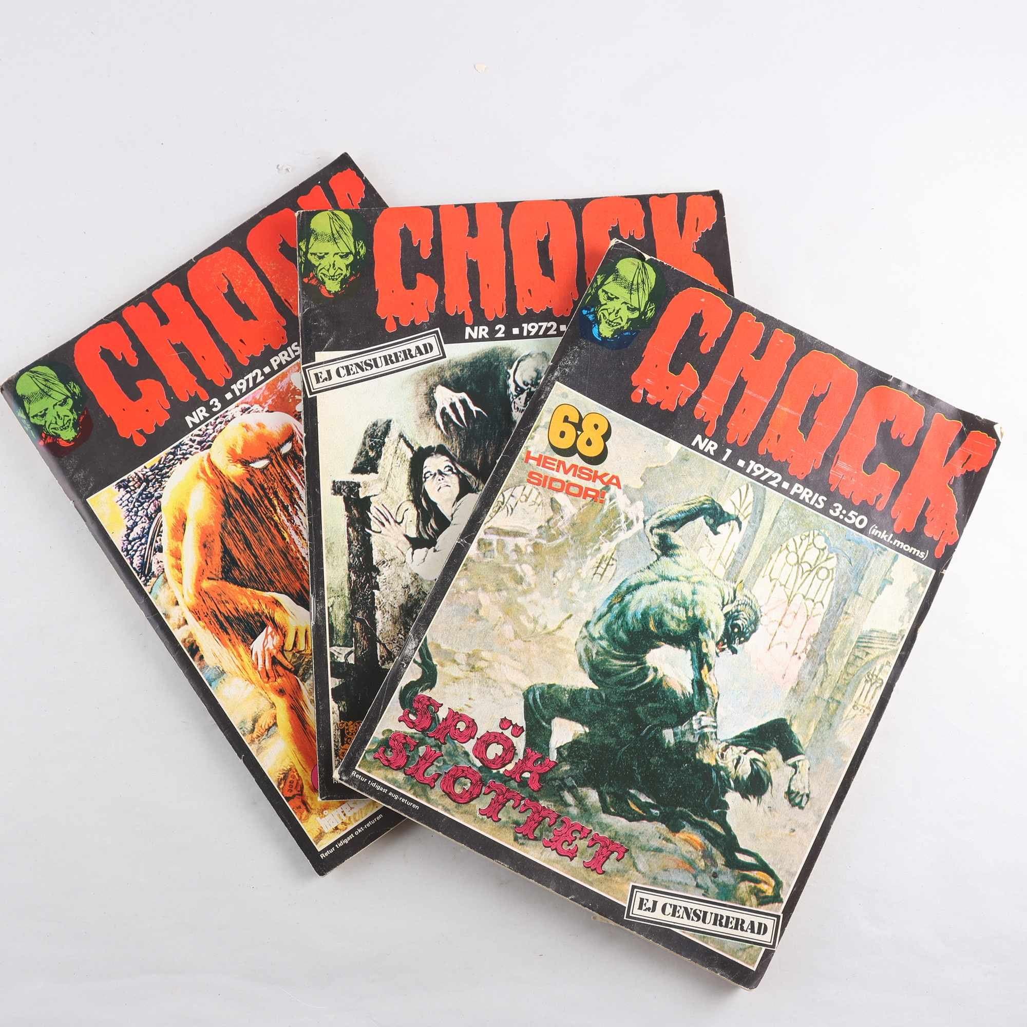 CHOCK, Nr 1-6 1972 (komplett förstaårgång)