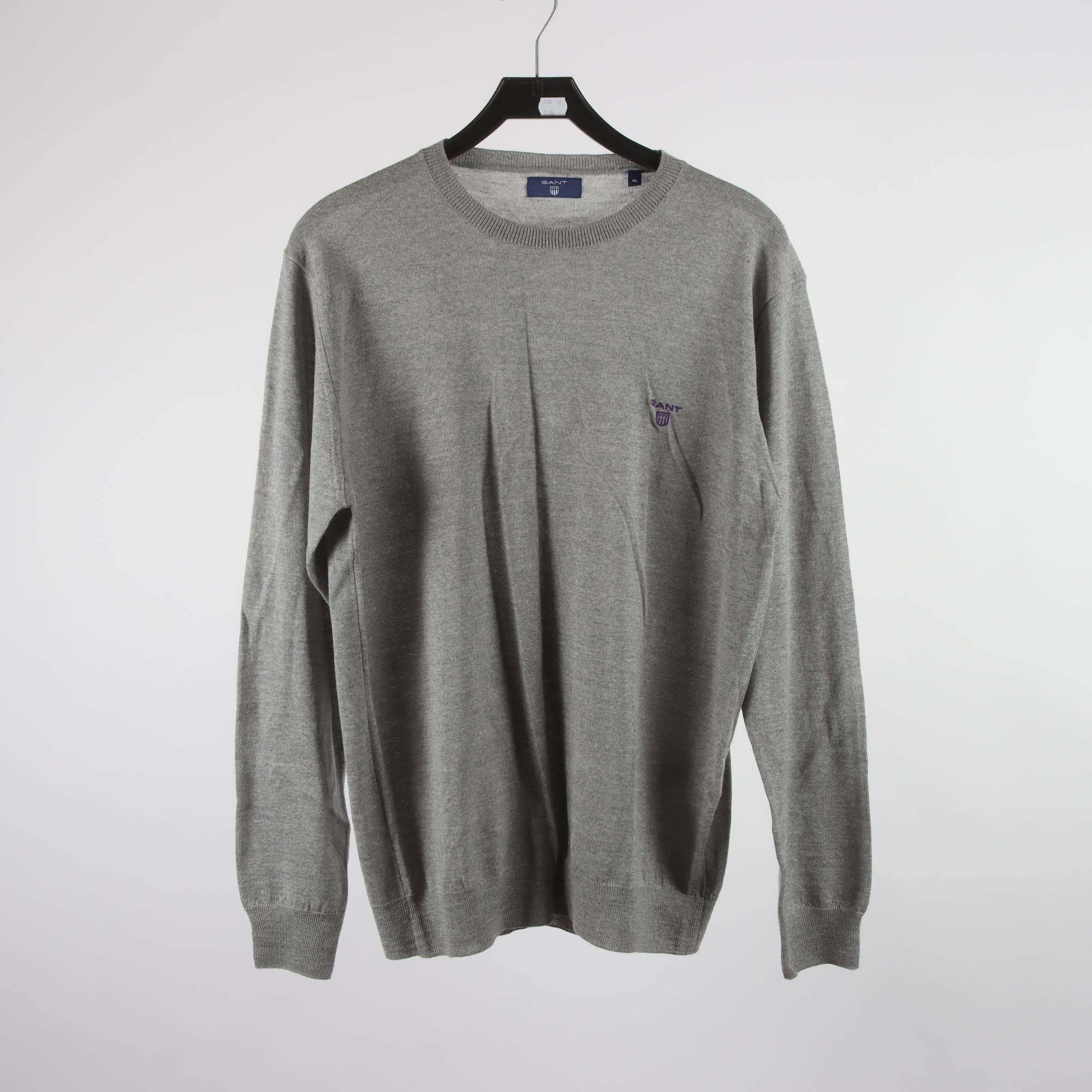 Tröja, Gant, grå, 100% ull, stl. XL.