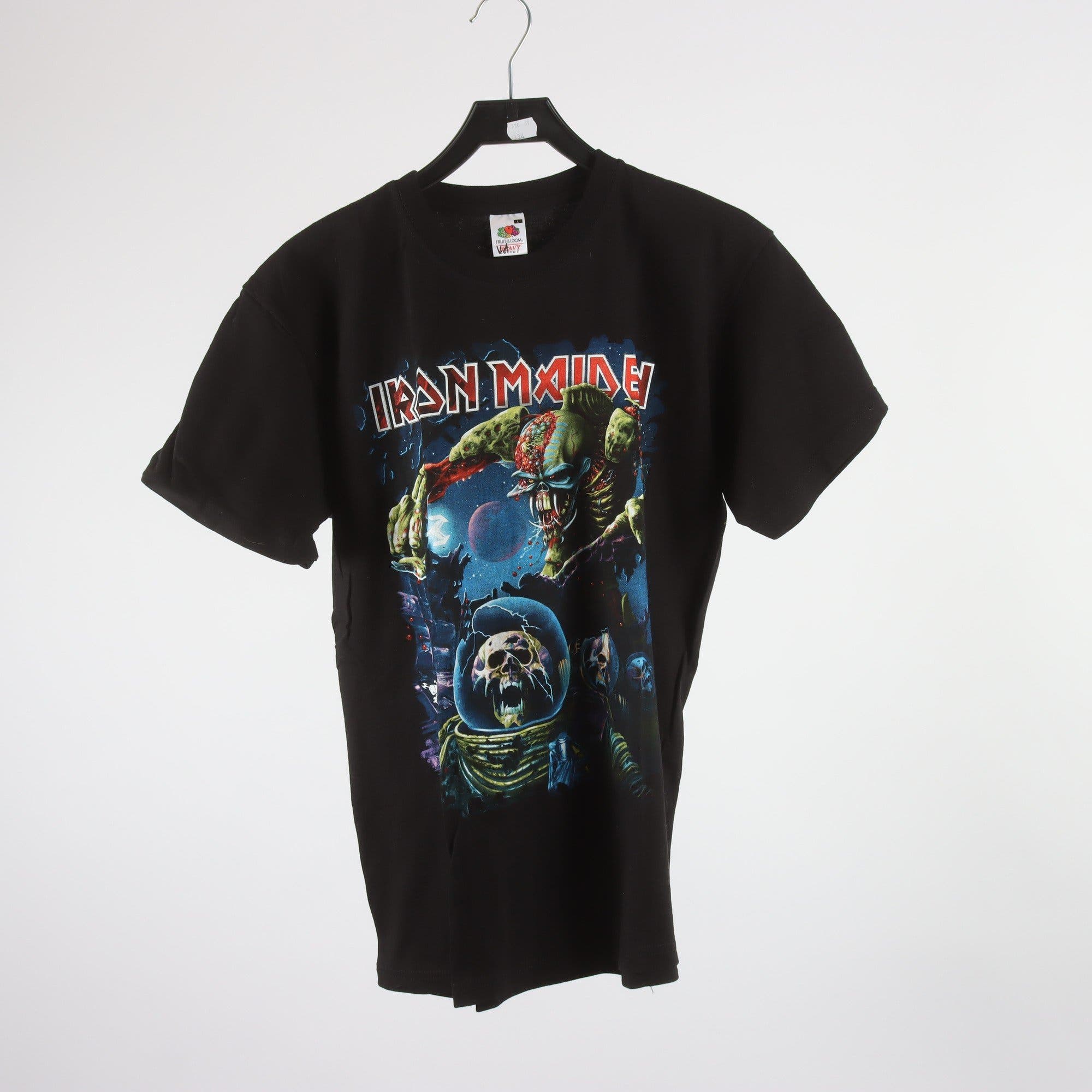 T-shirt, Fruit of the Loom, Iron Maiden, svart, stl. L.