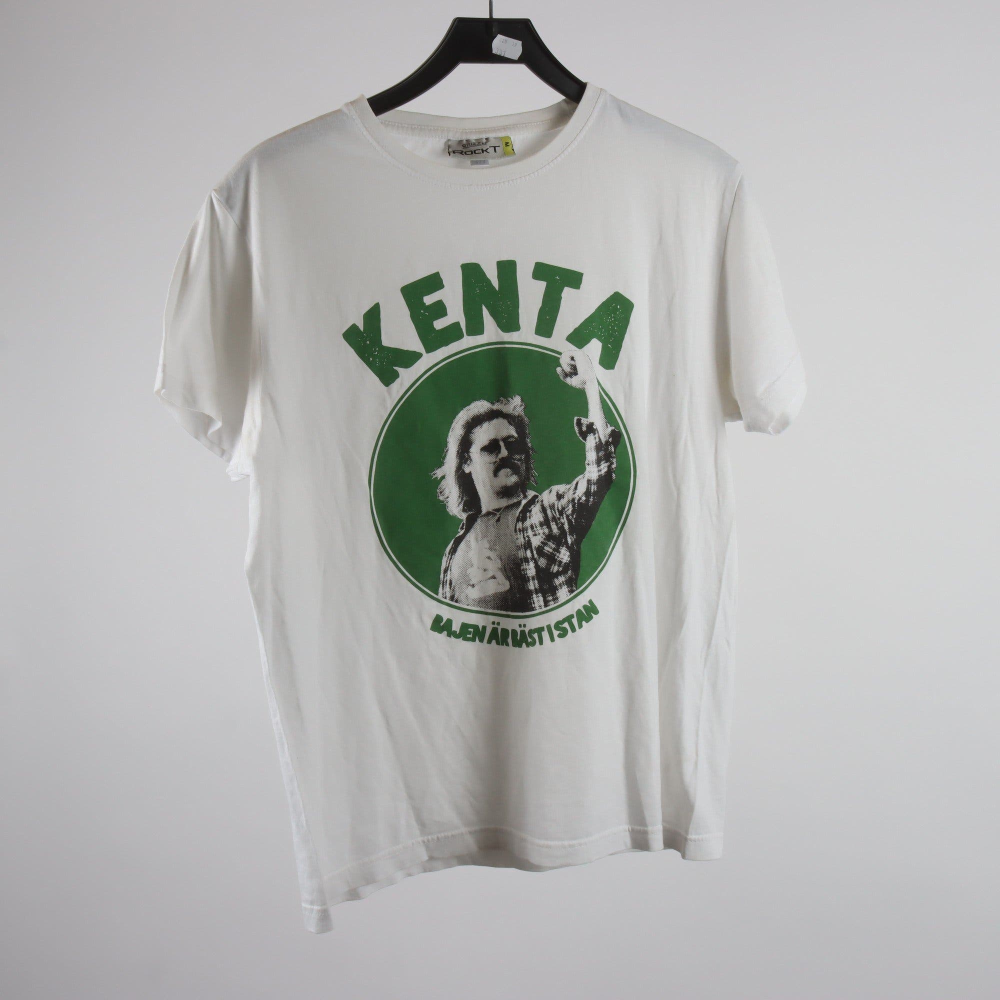 T-shirt, Grizzly Rock, vit, grön, Kenta, Hammarby, HIF, stl. M.