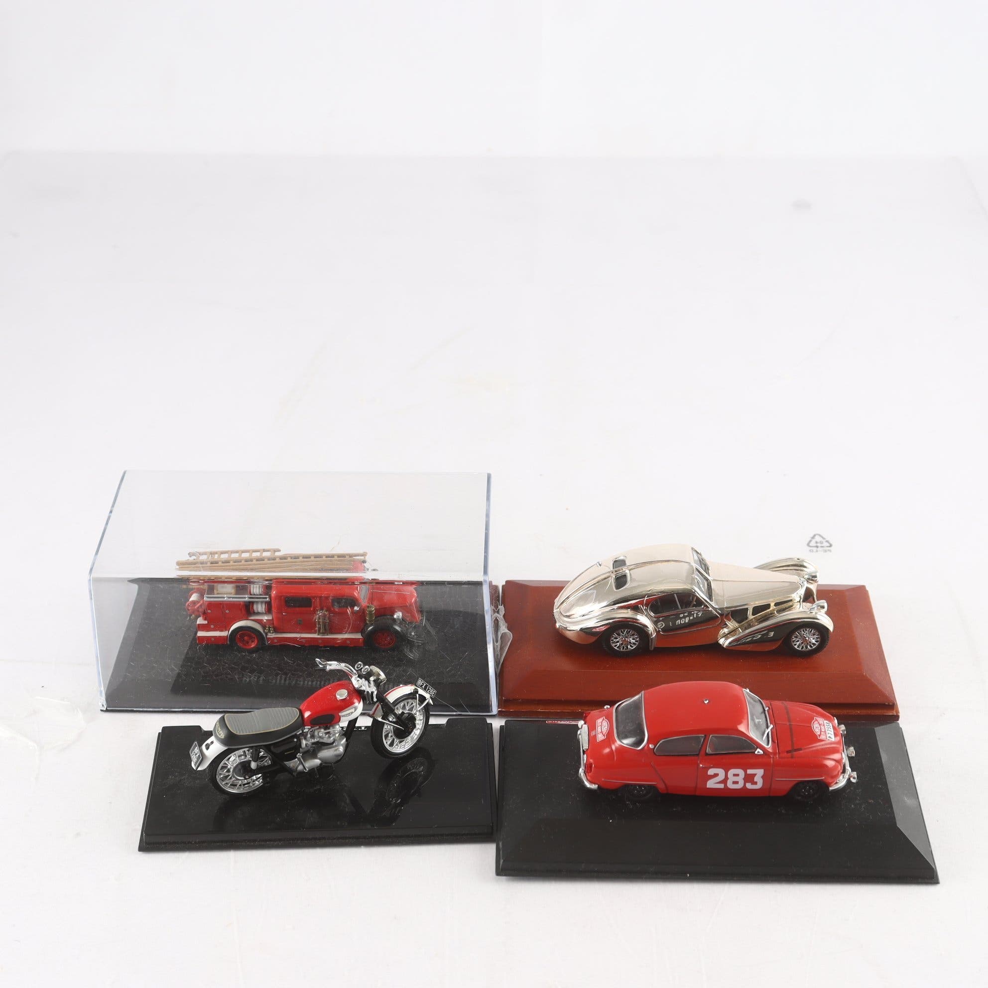 Modellbilar, 4st. Volvo, Saab