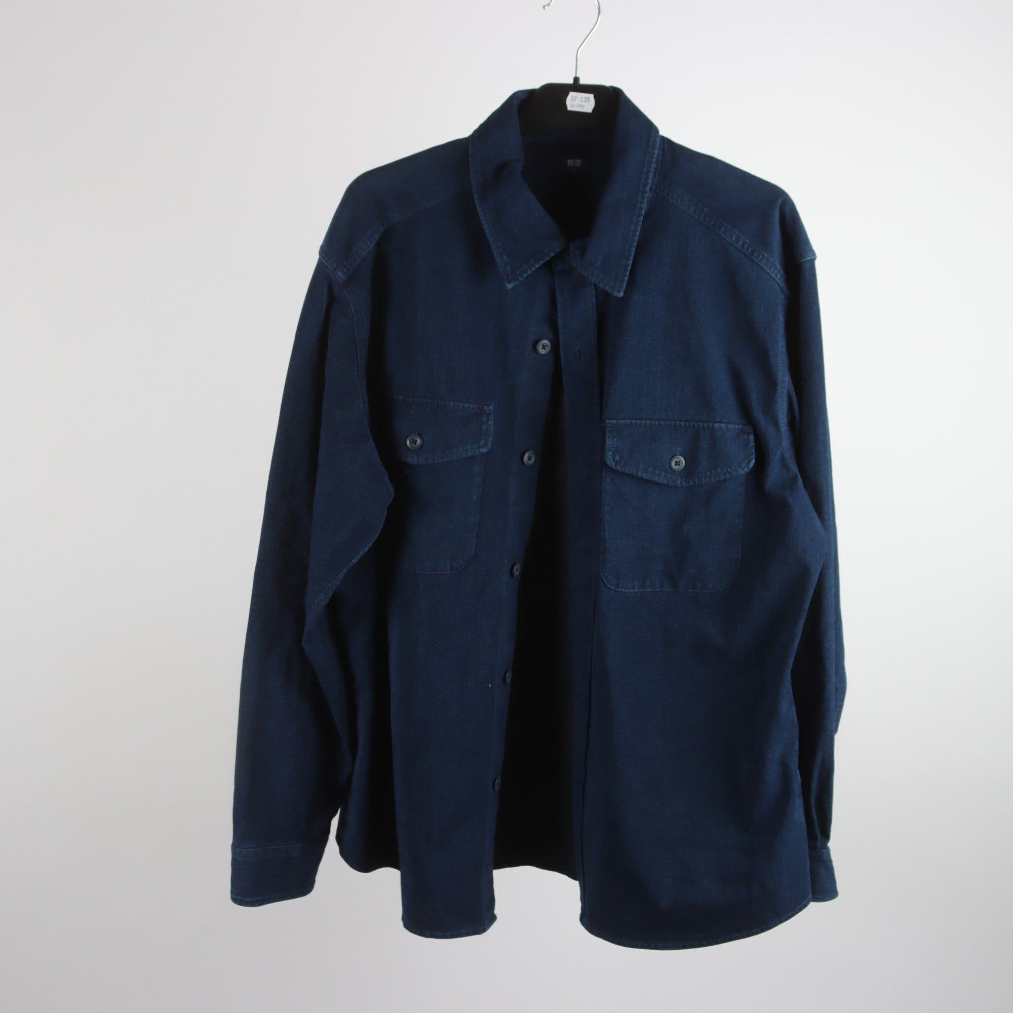 Jeansskjorta, Uniqlo, stl. L