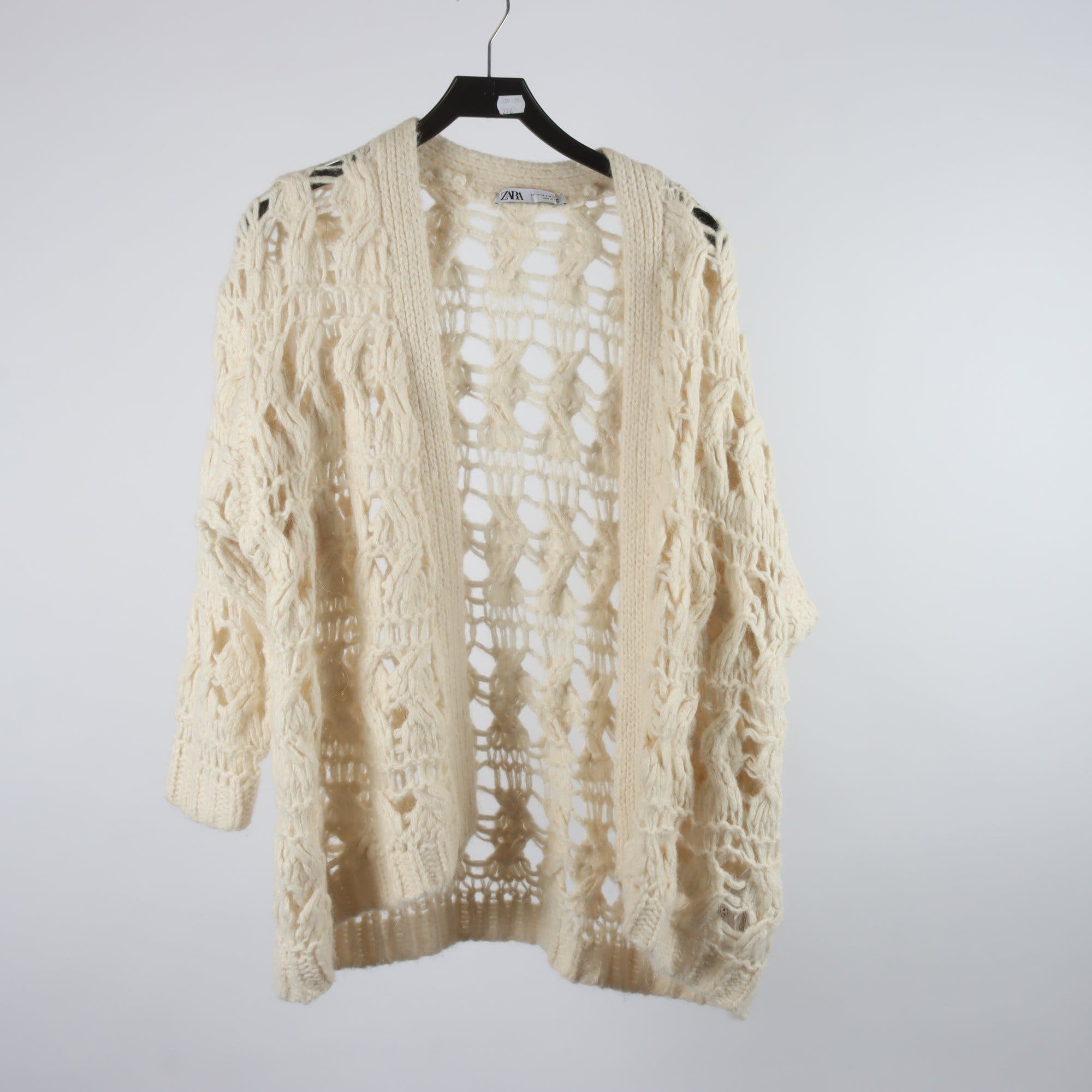 Kofta, Zara, offwhite, ull, alpaca, oversize XS/S.