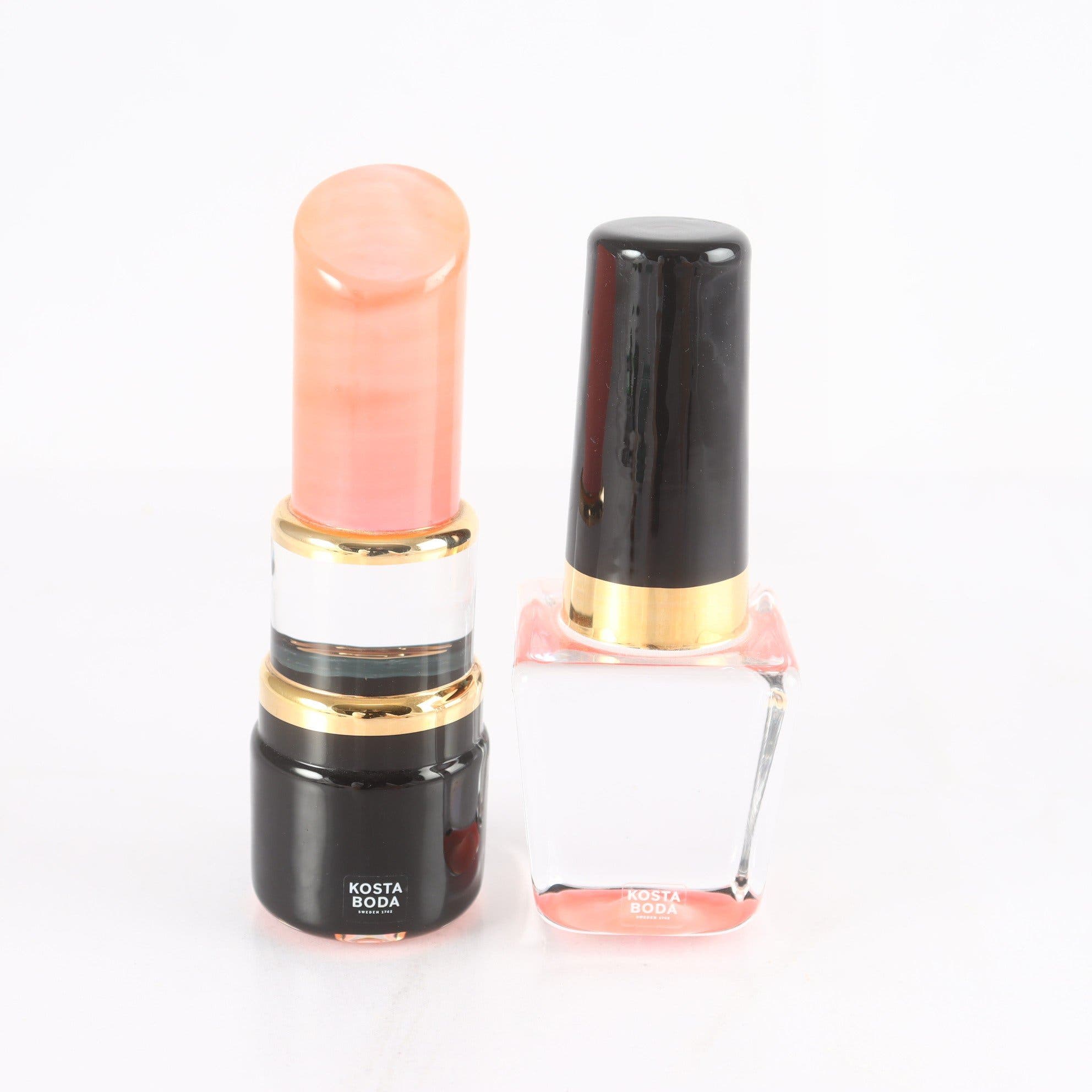 Skulpturer, glas, ”Make Up”, Åsa Jungselius, Kosta Boda, 2 st