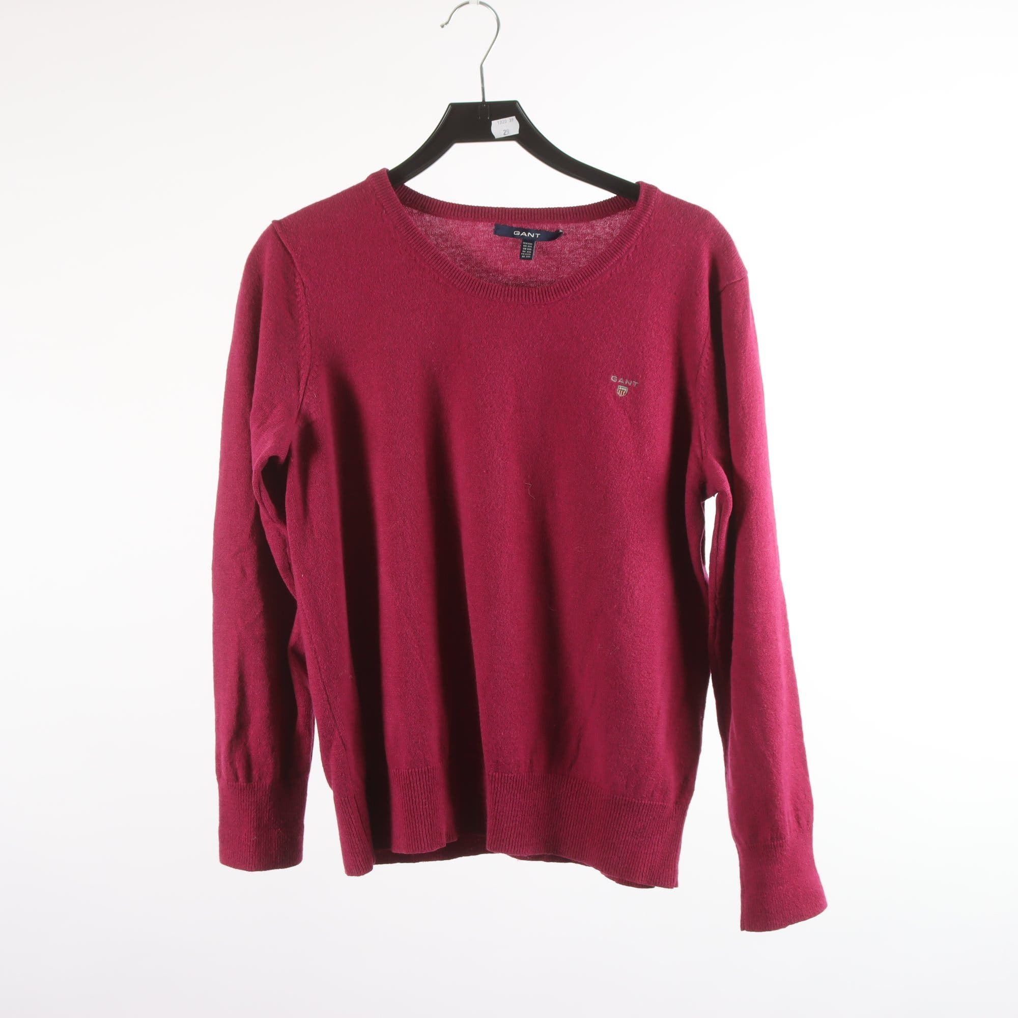 Tröja, Gant, cerise, 100% lammull, stl. XXL
