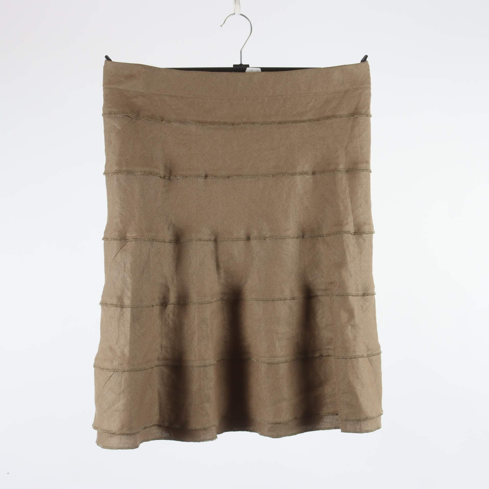 Kjol, Maria Maruschka, beige, 100% lin, stl. S.