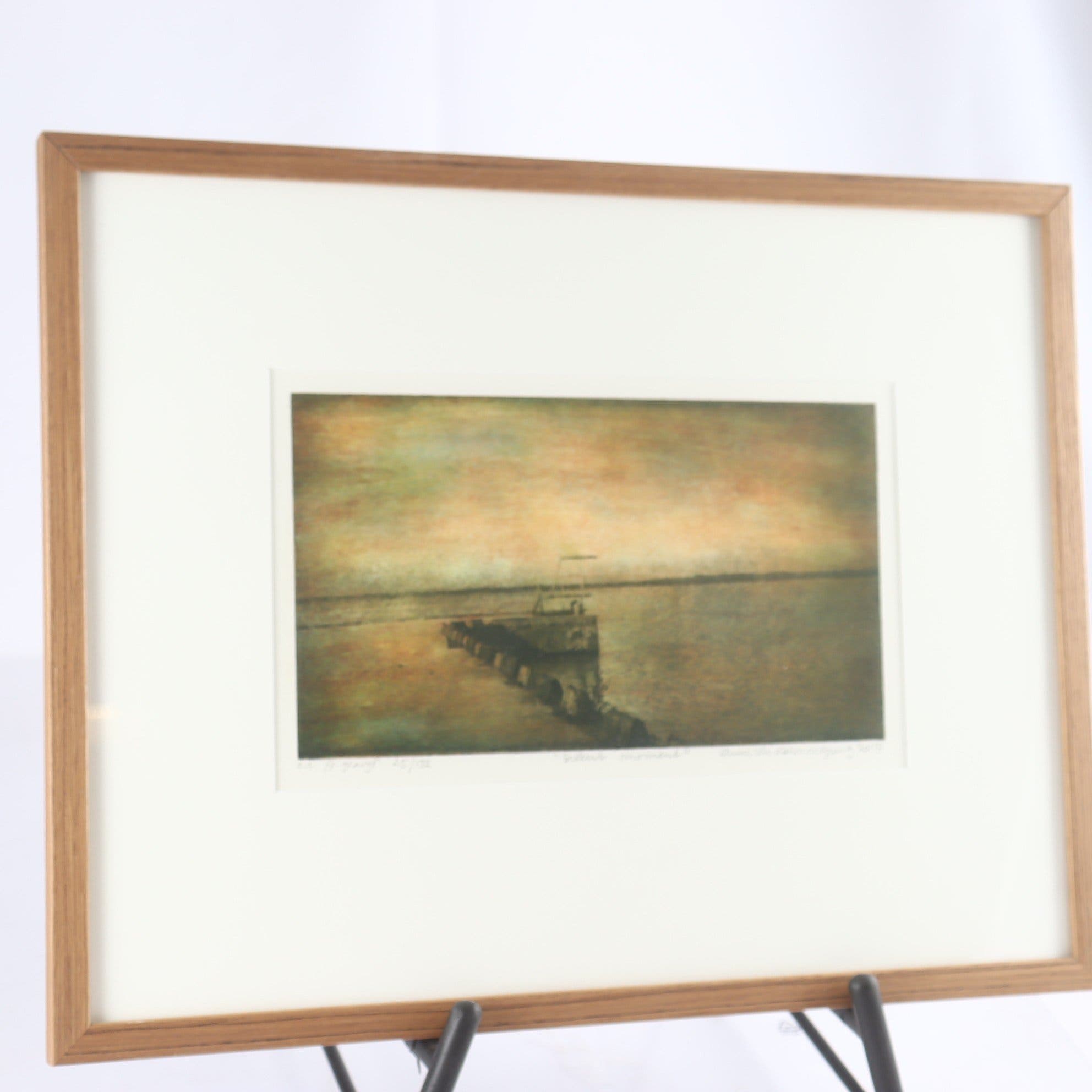Anne-Lie Larsson Ljung, Fotopolymergravyr, ”Silent moment”. Samfraktas ej.