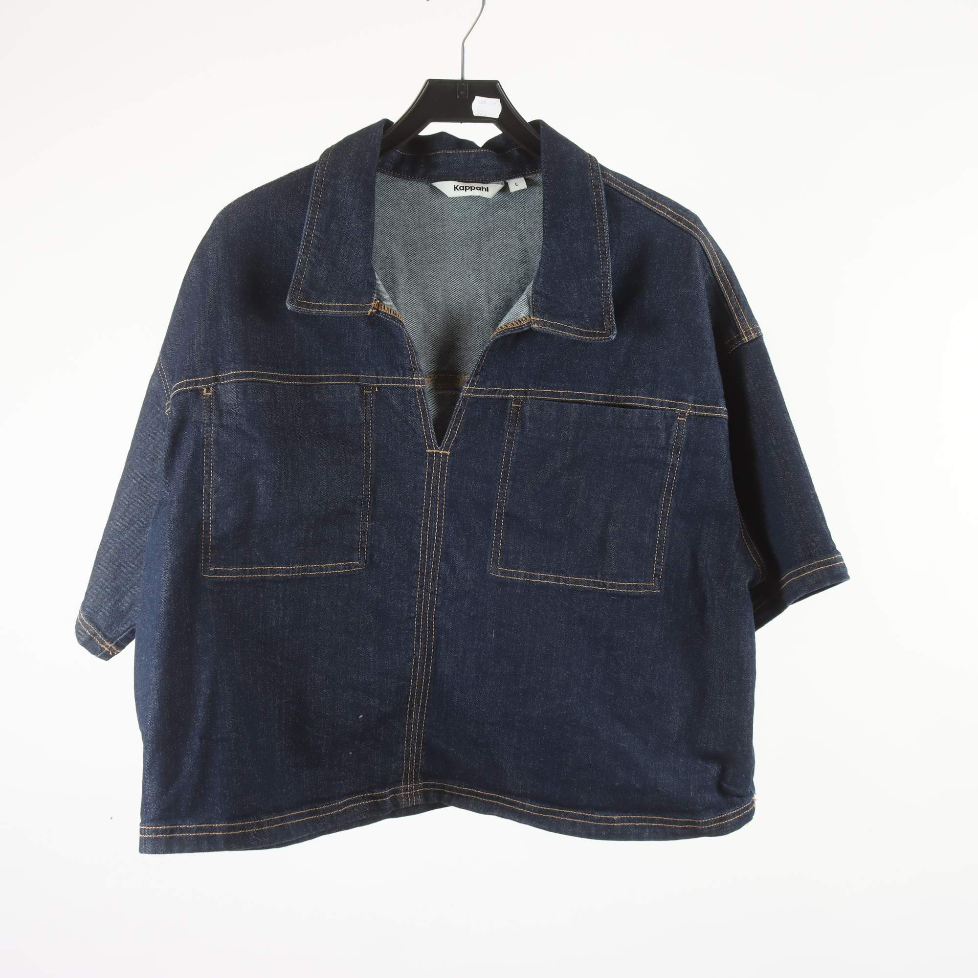 Jeansblus, KappAhl, blå, stl. L.
