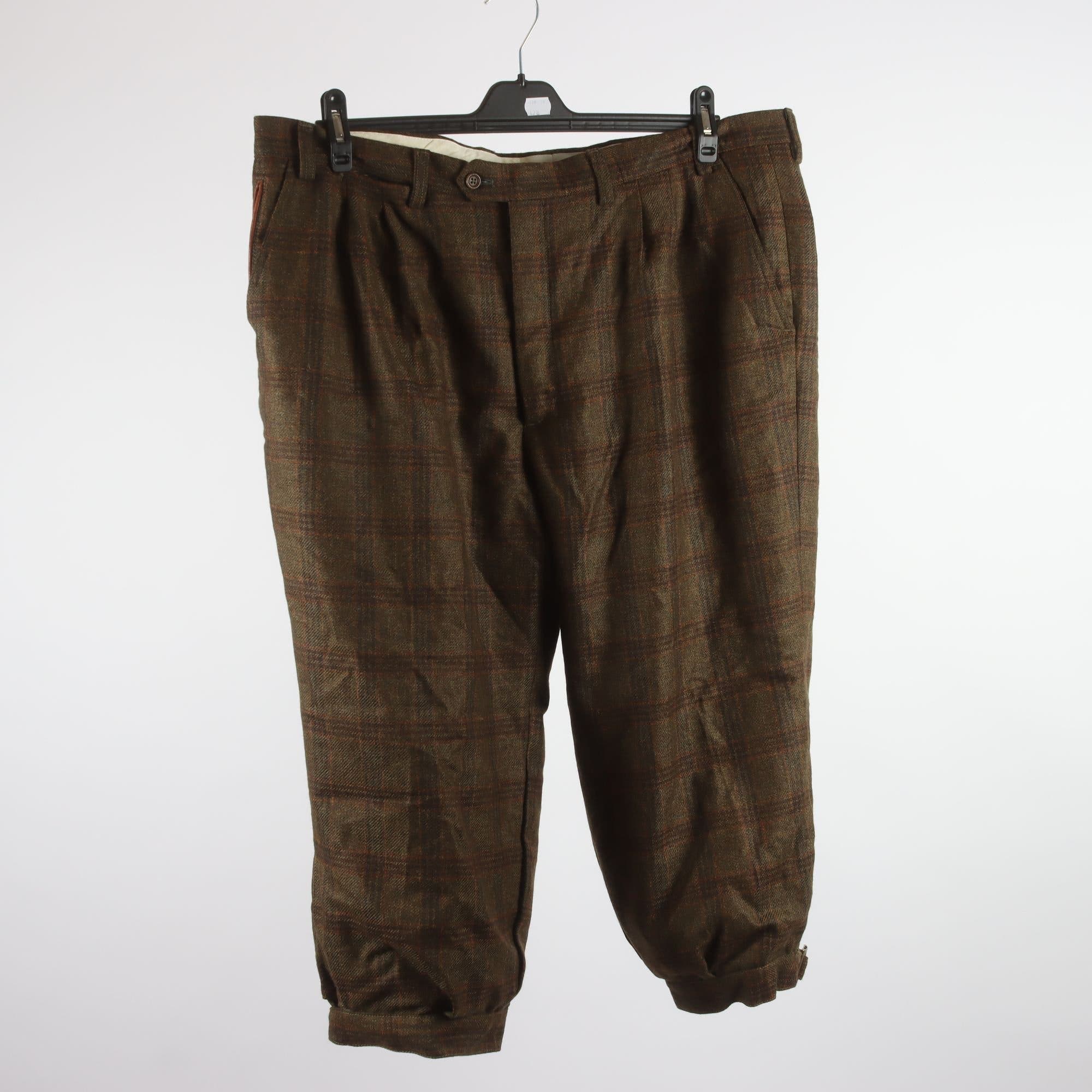 Knickers, Beretta, rutig, grön, 100% ull, stl. 58