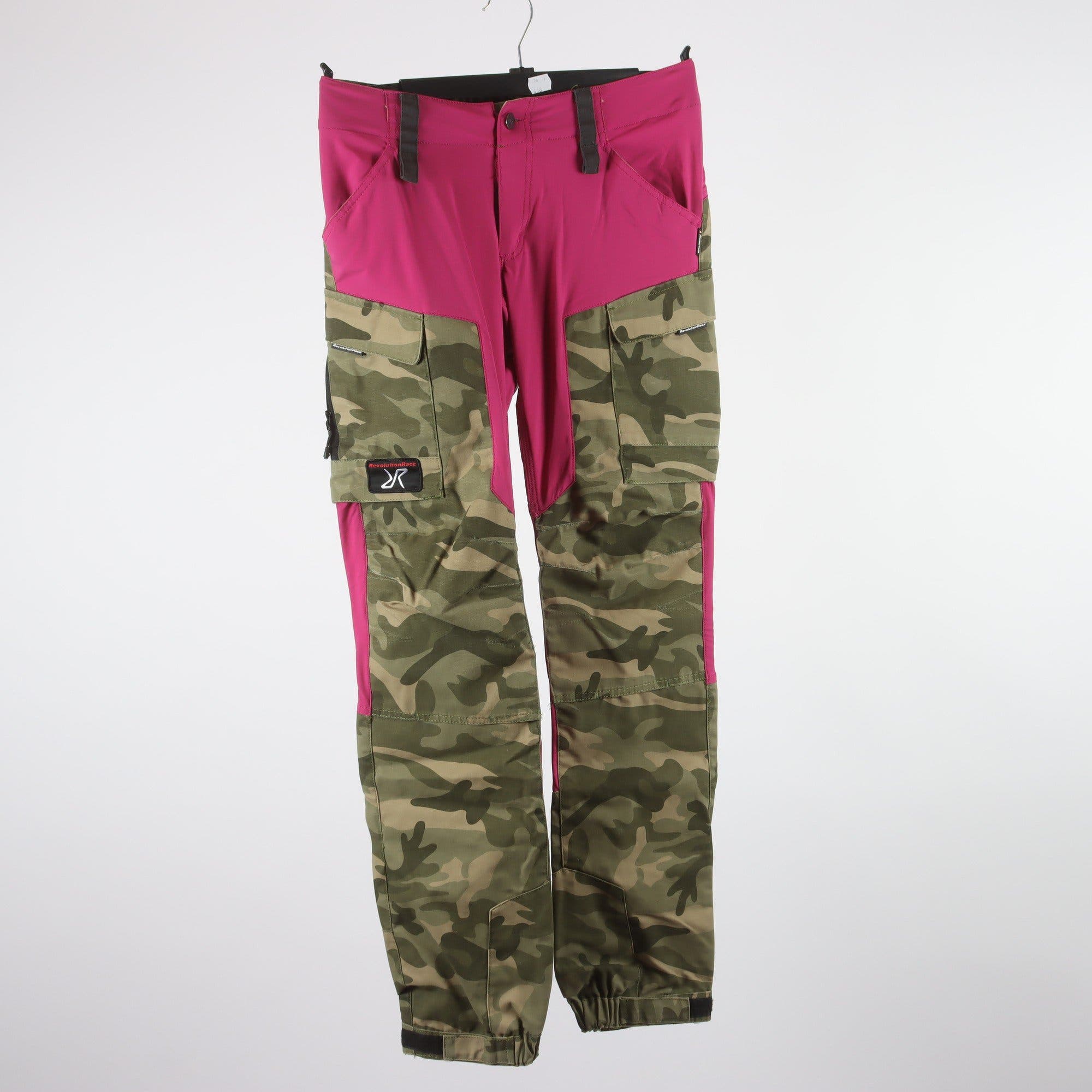 Friluftsbyxor, Revolution Race, camo, rosa, stl. 38.