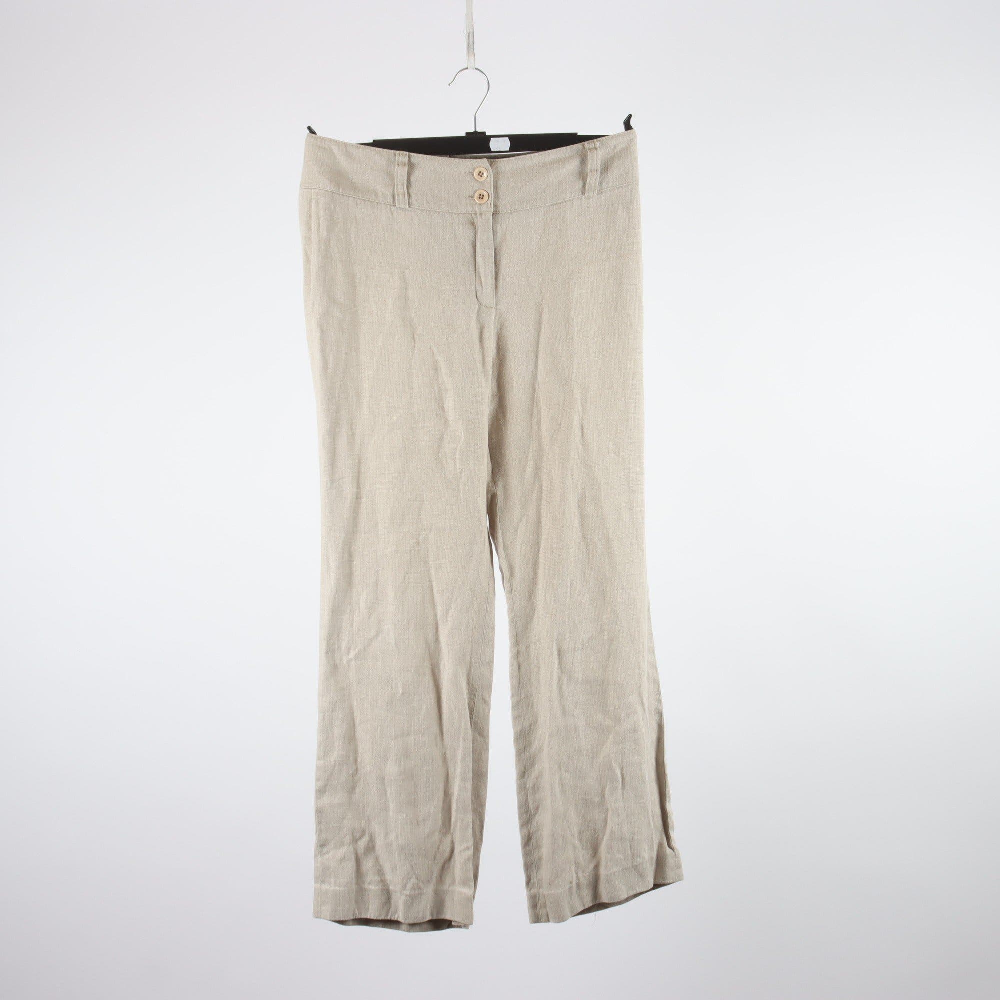 Byxor, Kello, beige, 100% lin, stl. 40.