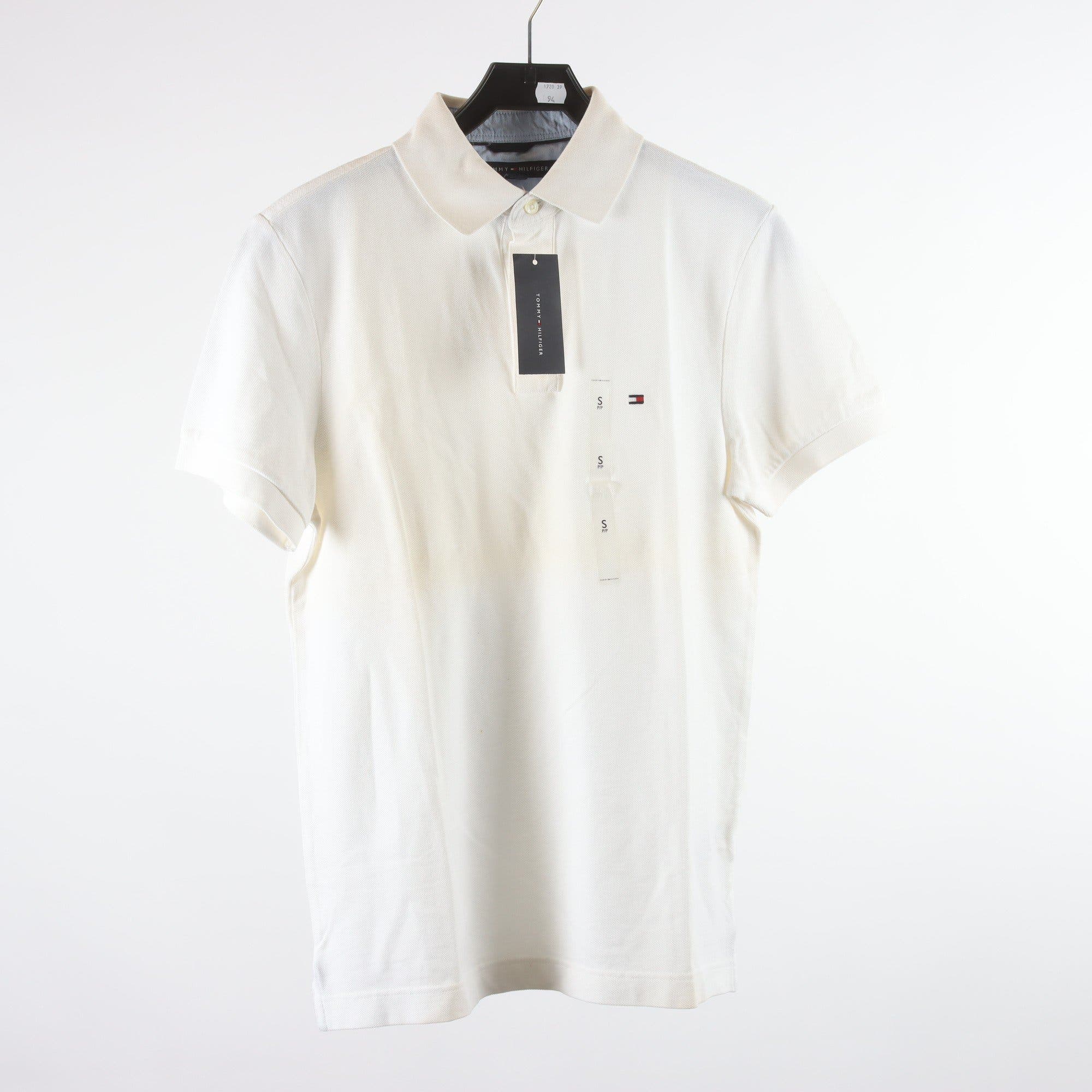 Pikétröja,Tommy Hilfiger, vit, stl. S