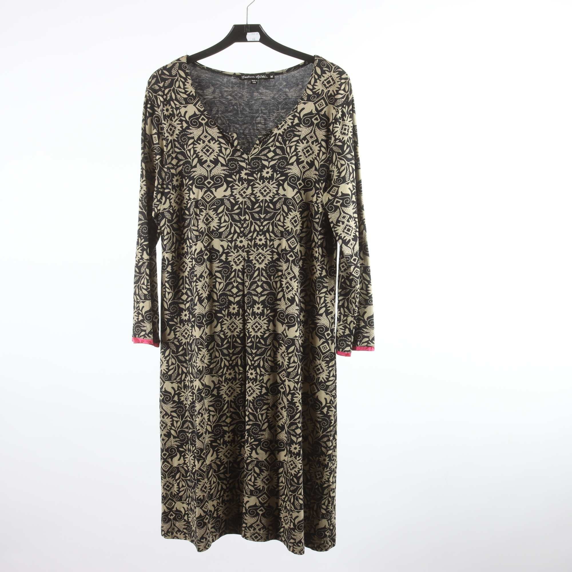 Klänning, Gudrun Sjödén, svart, beige, stl. M