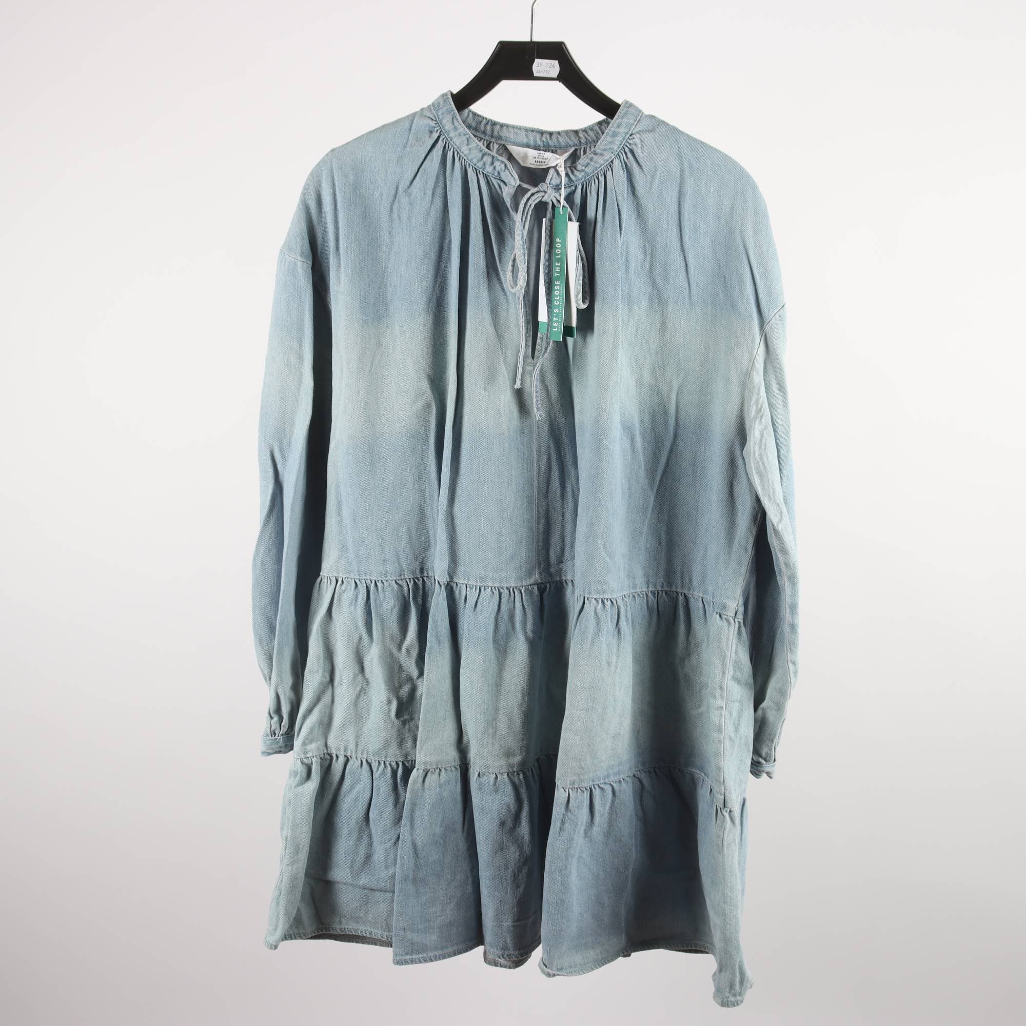 Jeansklänning, H&M, stl. 44