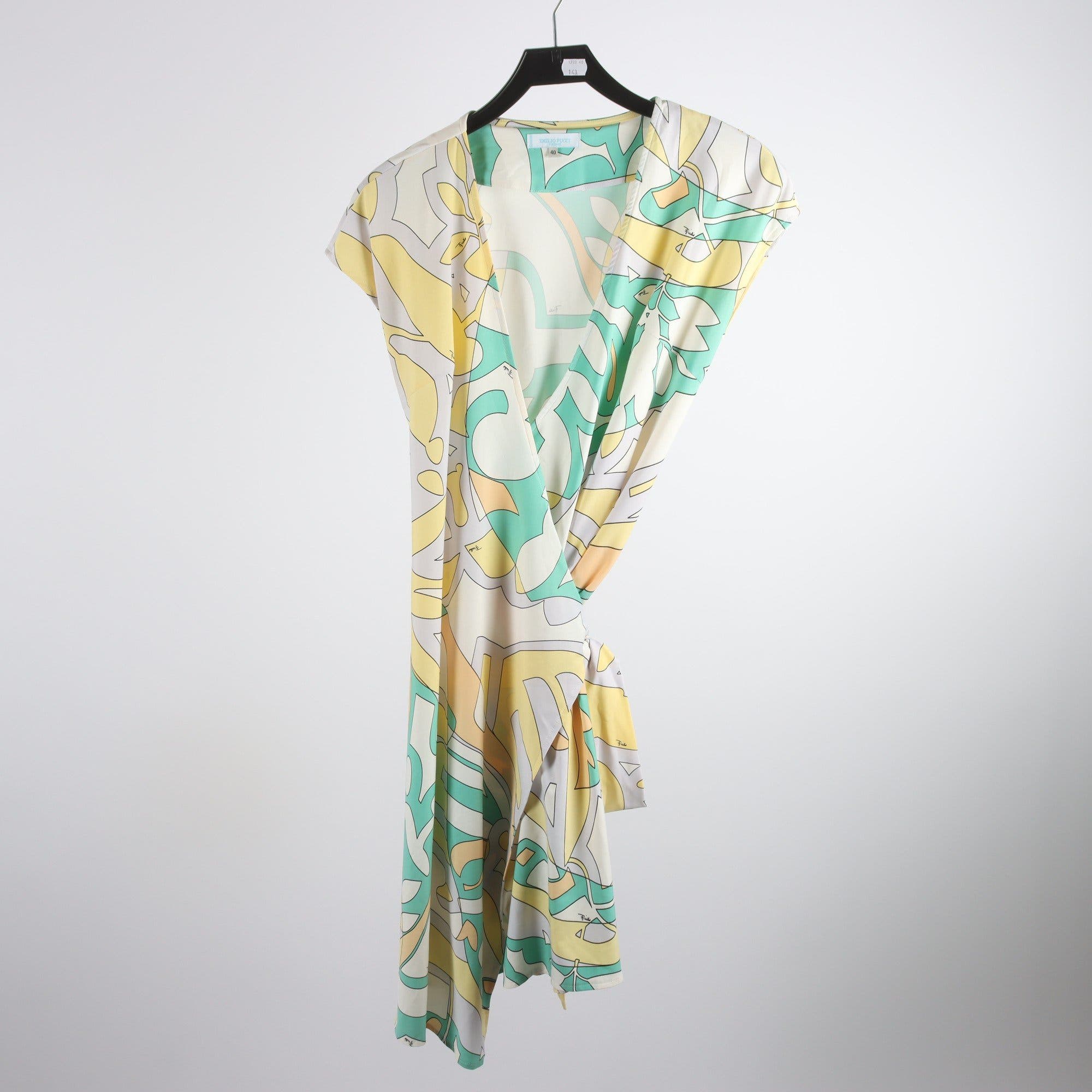 Klänning, Emilio Pucci, mönstrad, stl. 40