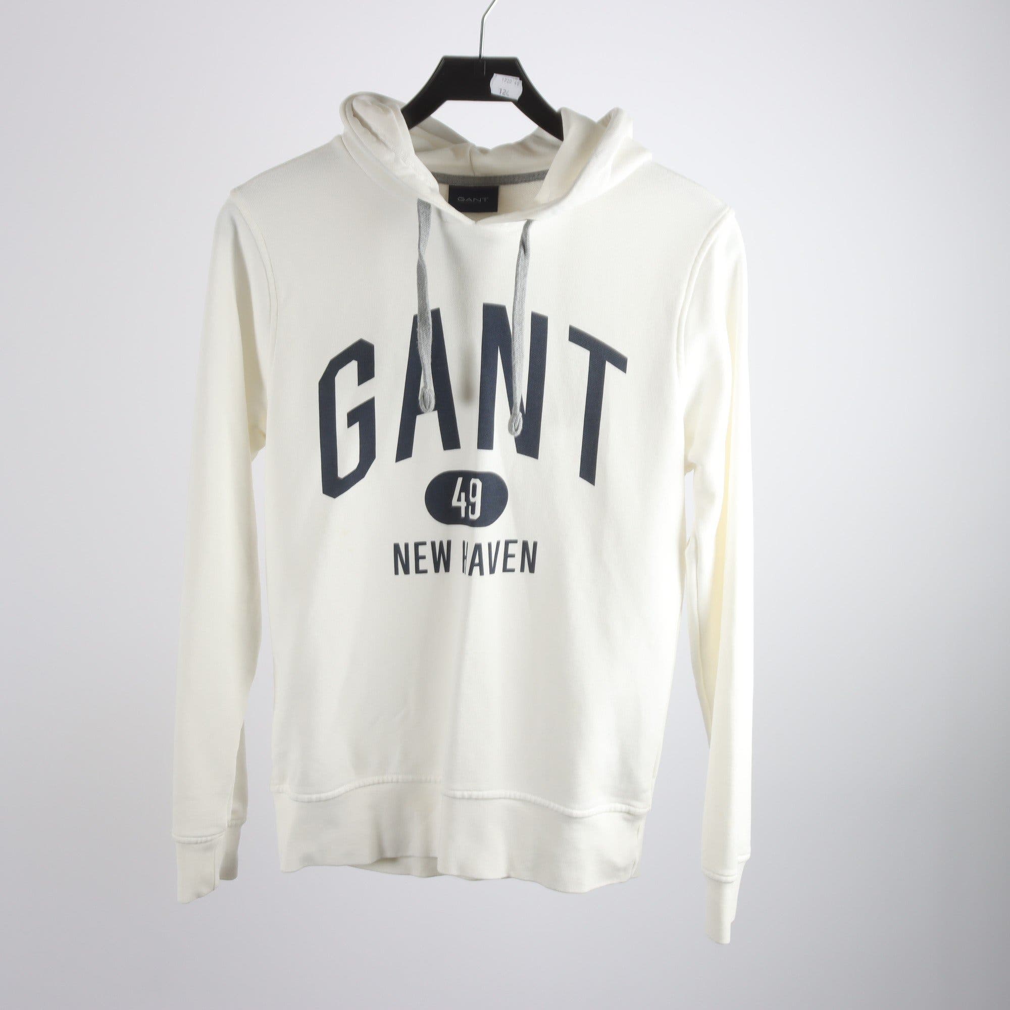 Hoodie, Gant, vit, stl. S
