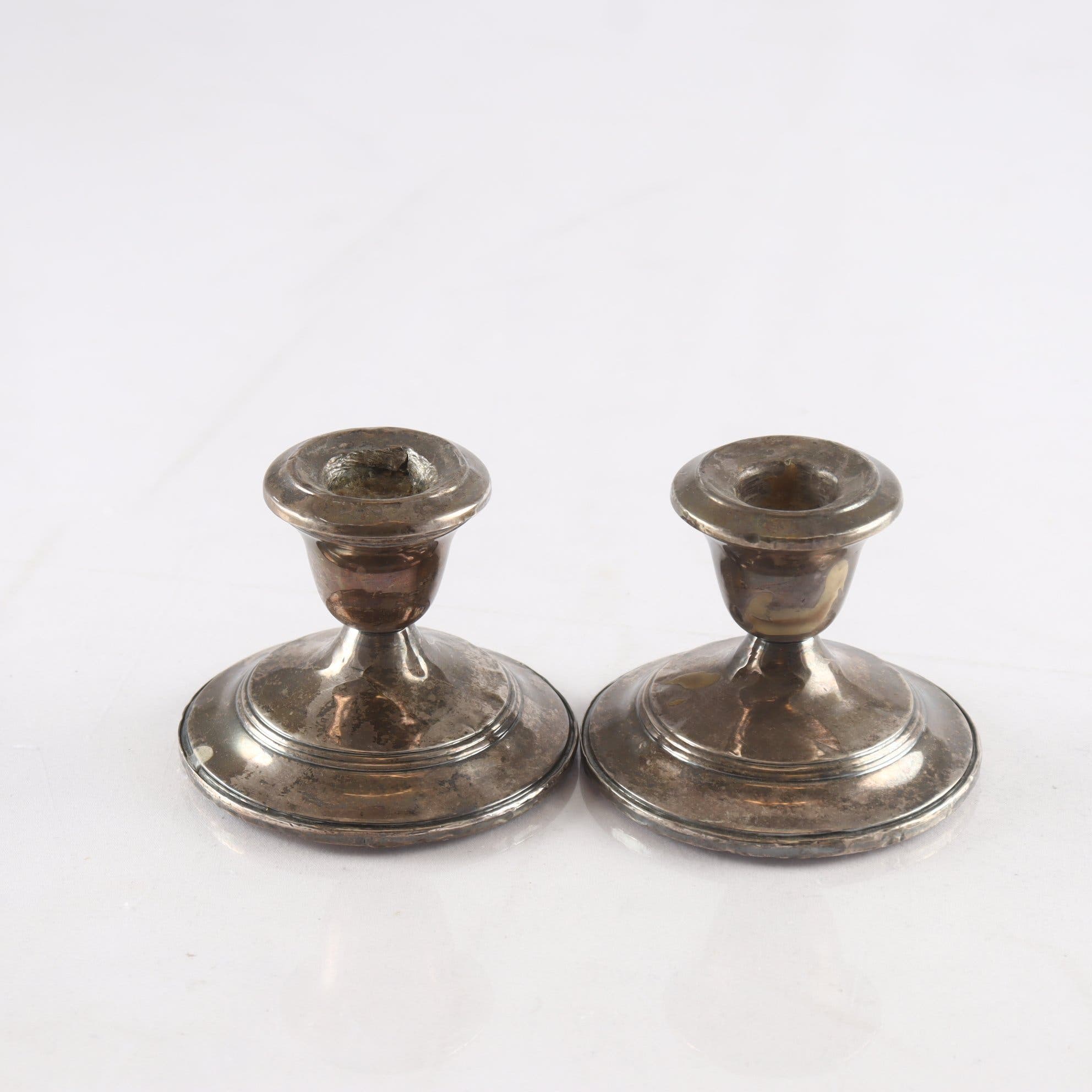 Ljusstakar, sterlingsilver, Hunt Hallmark co