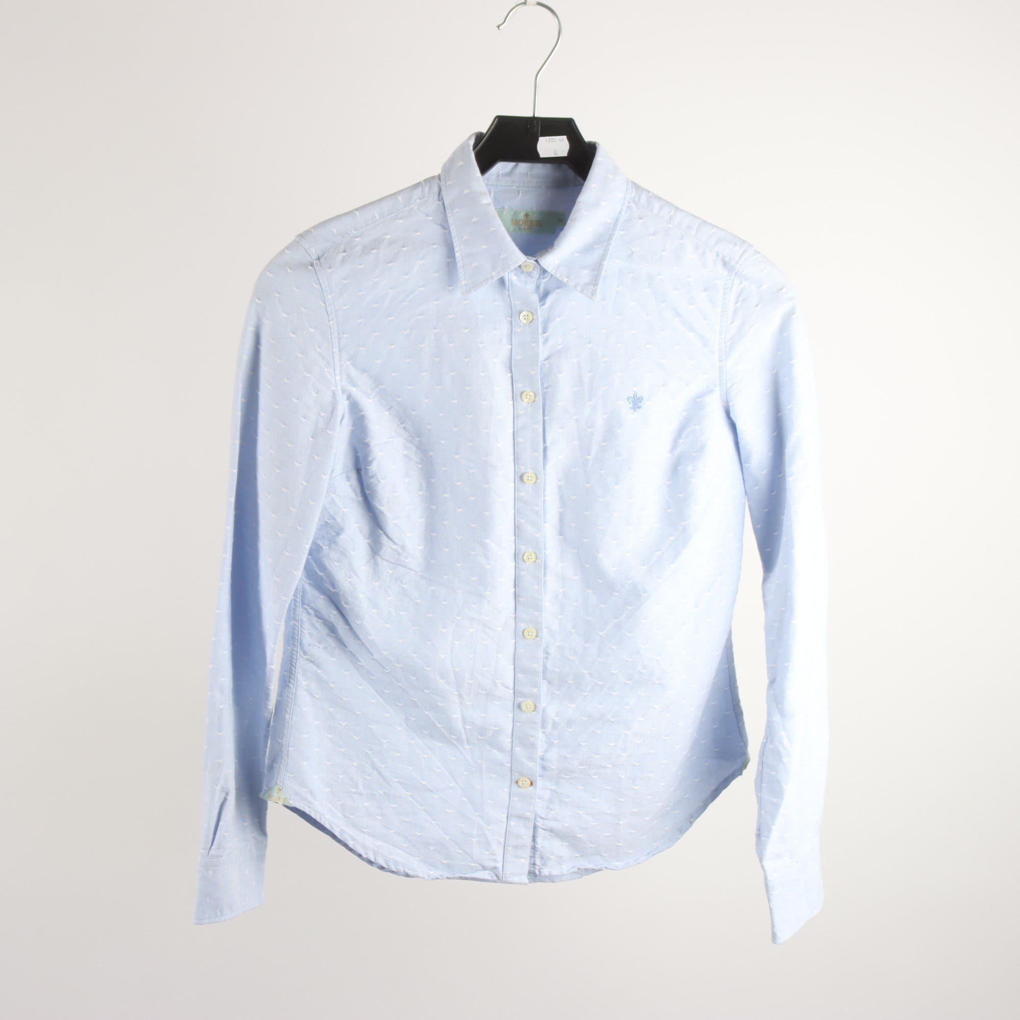 Blus, Morris, blå, stl. 34
