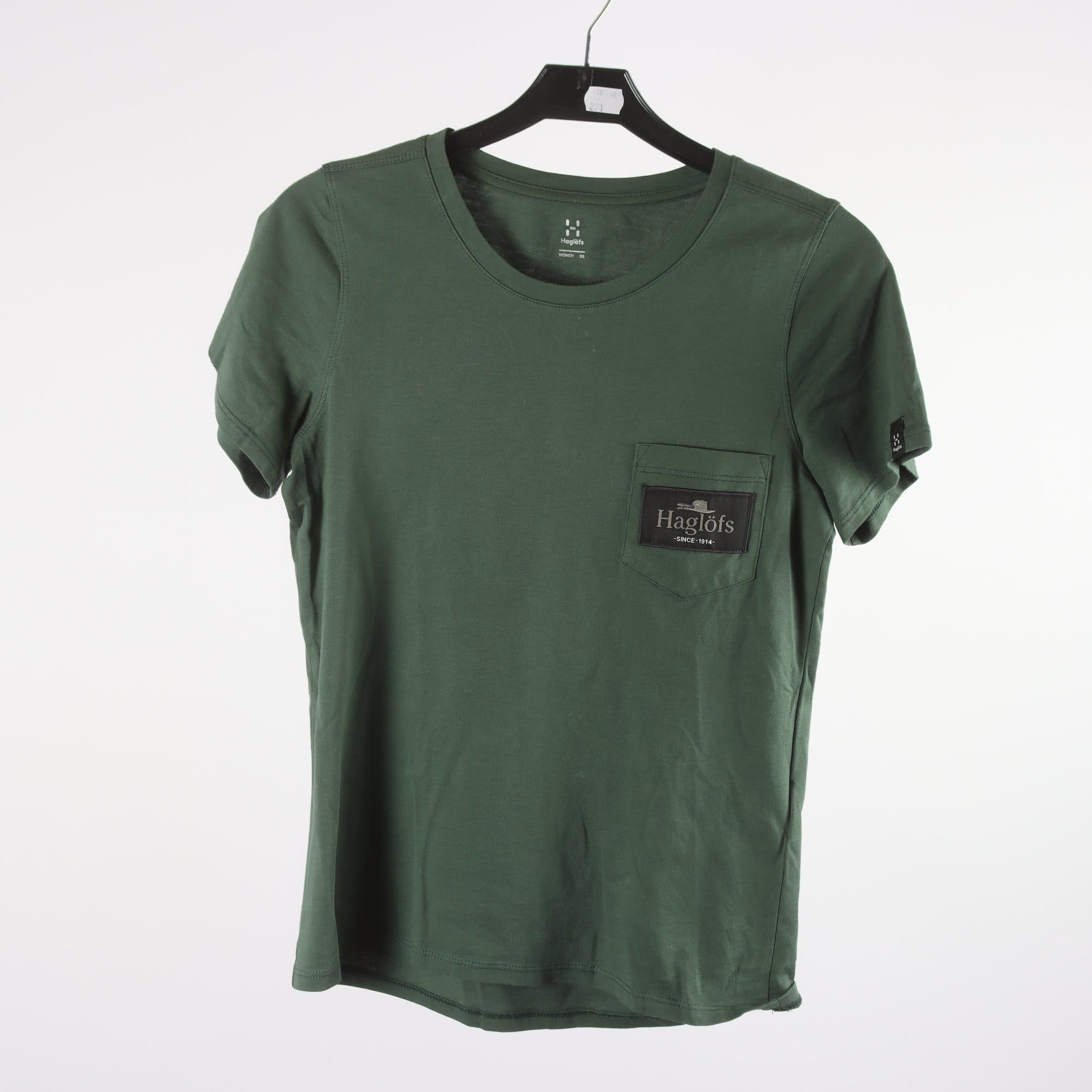 T-shirt, Haglöfs, grön, stl. XS.