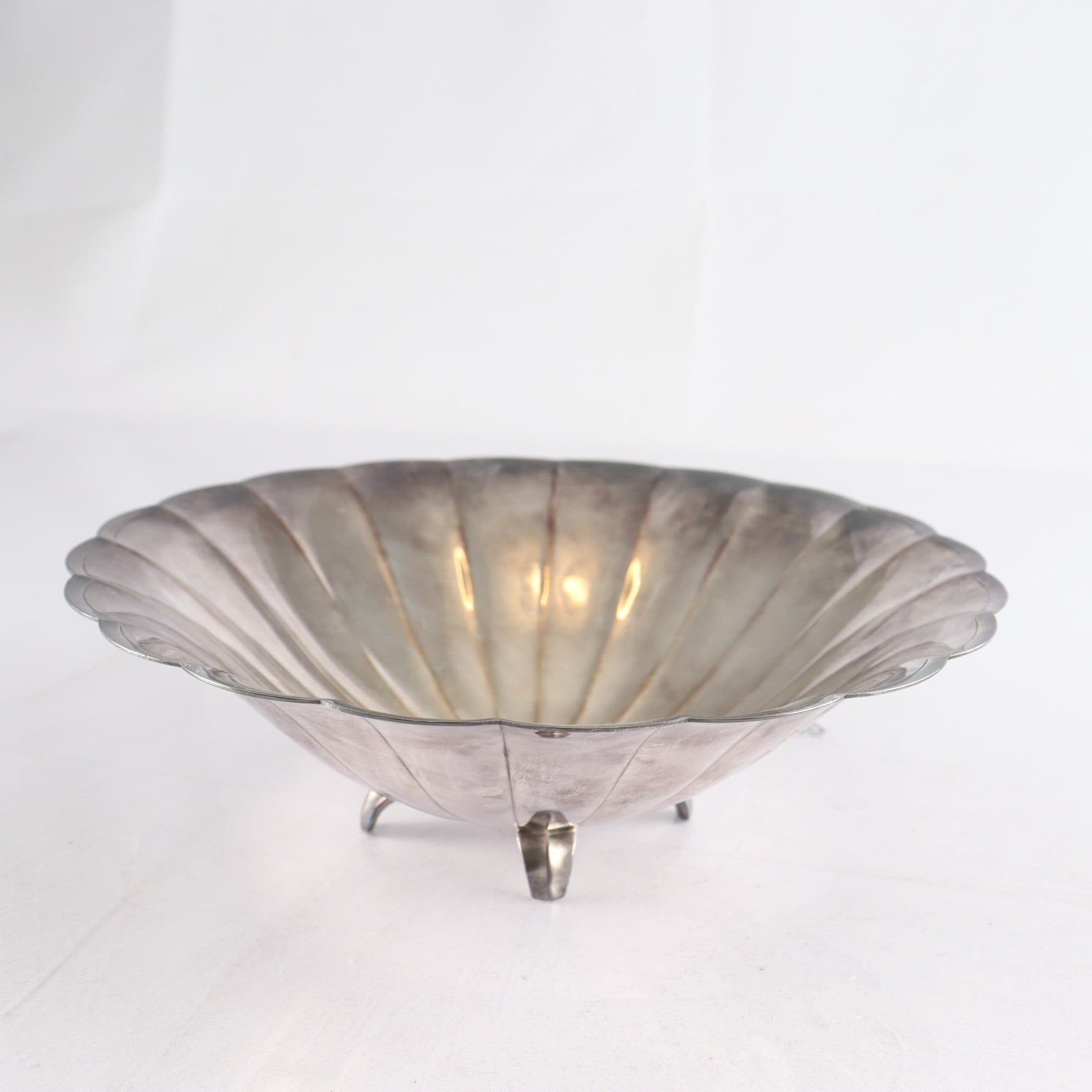Skål, nysilver, Just Andersen, Danmark, Art Deco