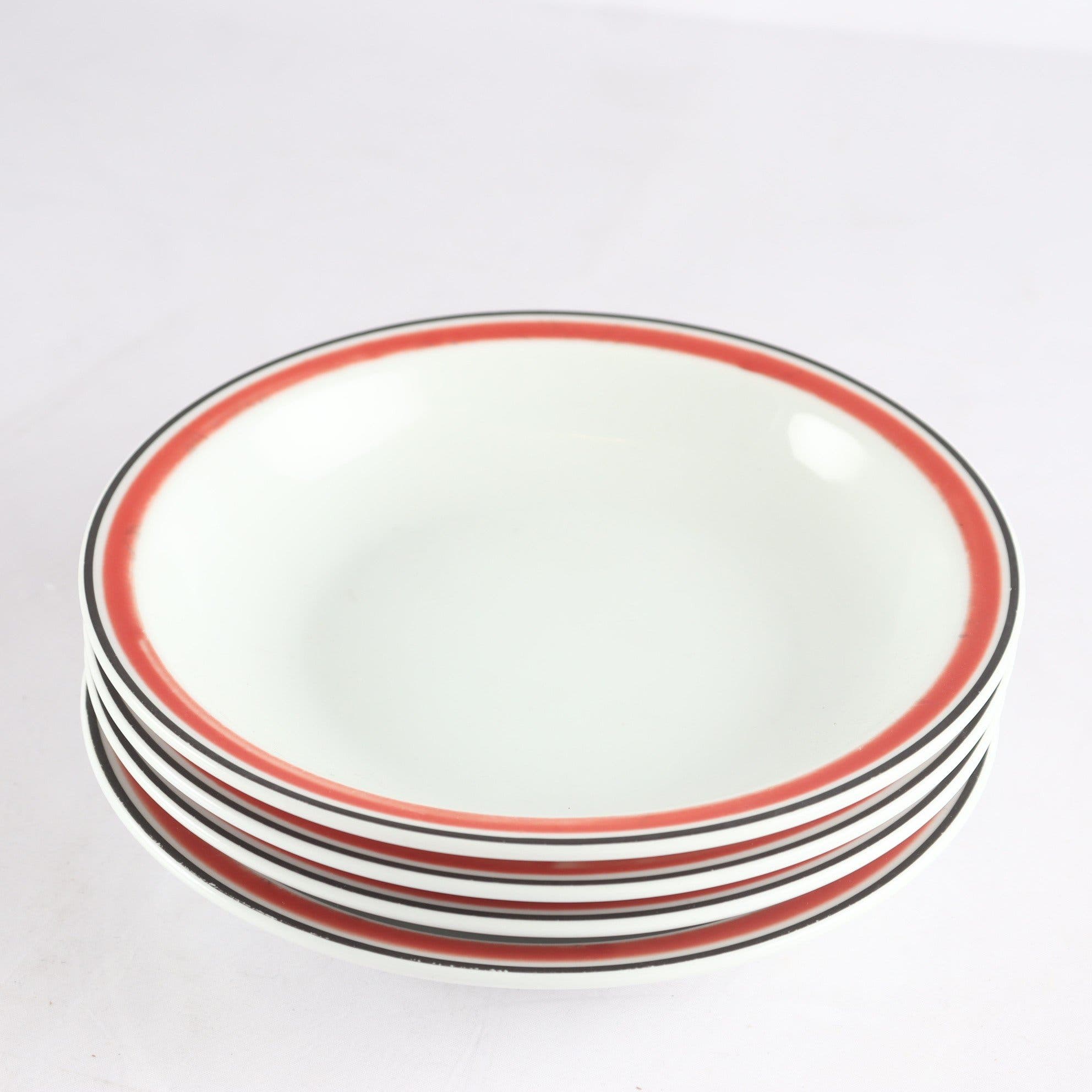 Djupa tallrikar, porslin, ”Accenten”, IKEA, 1970-tal, 4 st. Samfraktas ej.