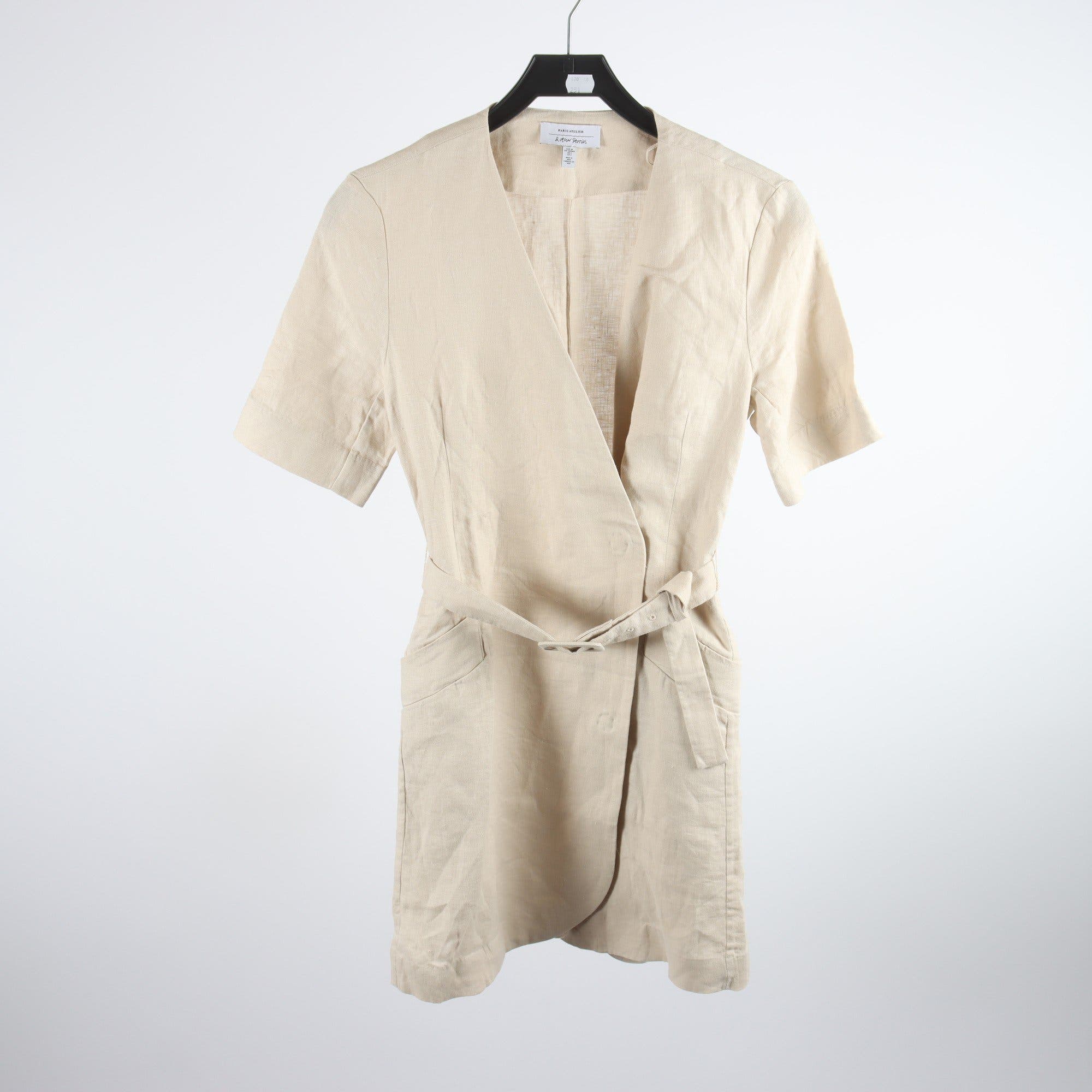 Klänning, & Other Stories, beige, 100% lin, stl. 36.
