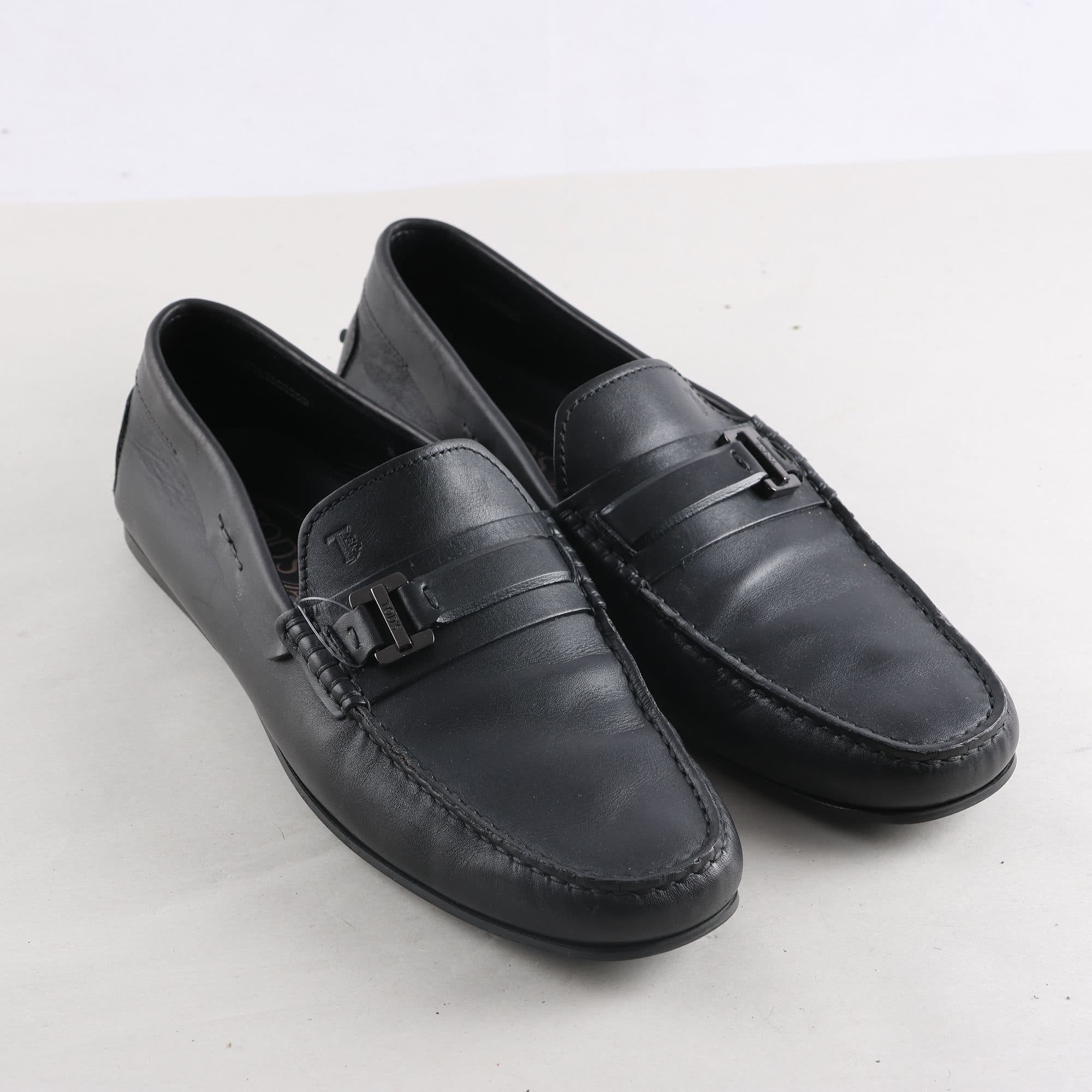 Skor, Tod´s, svart, skinn, stl. US 8 (42)