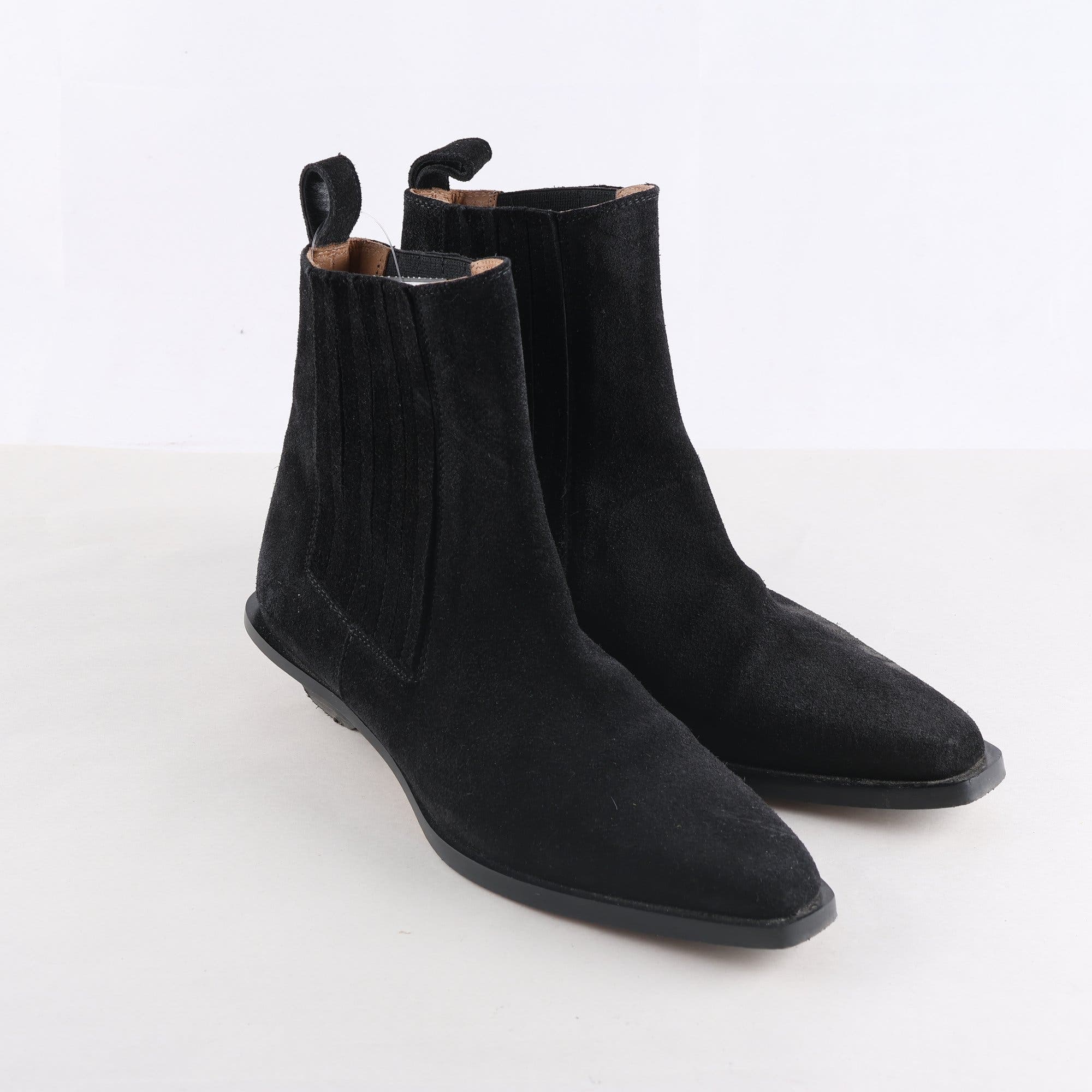 Ankelboots, Flattered, svart, stl. 38