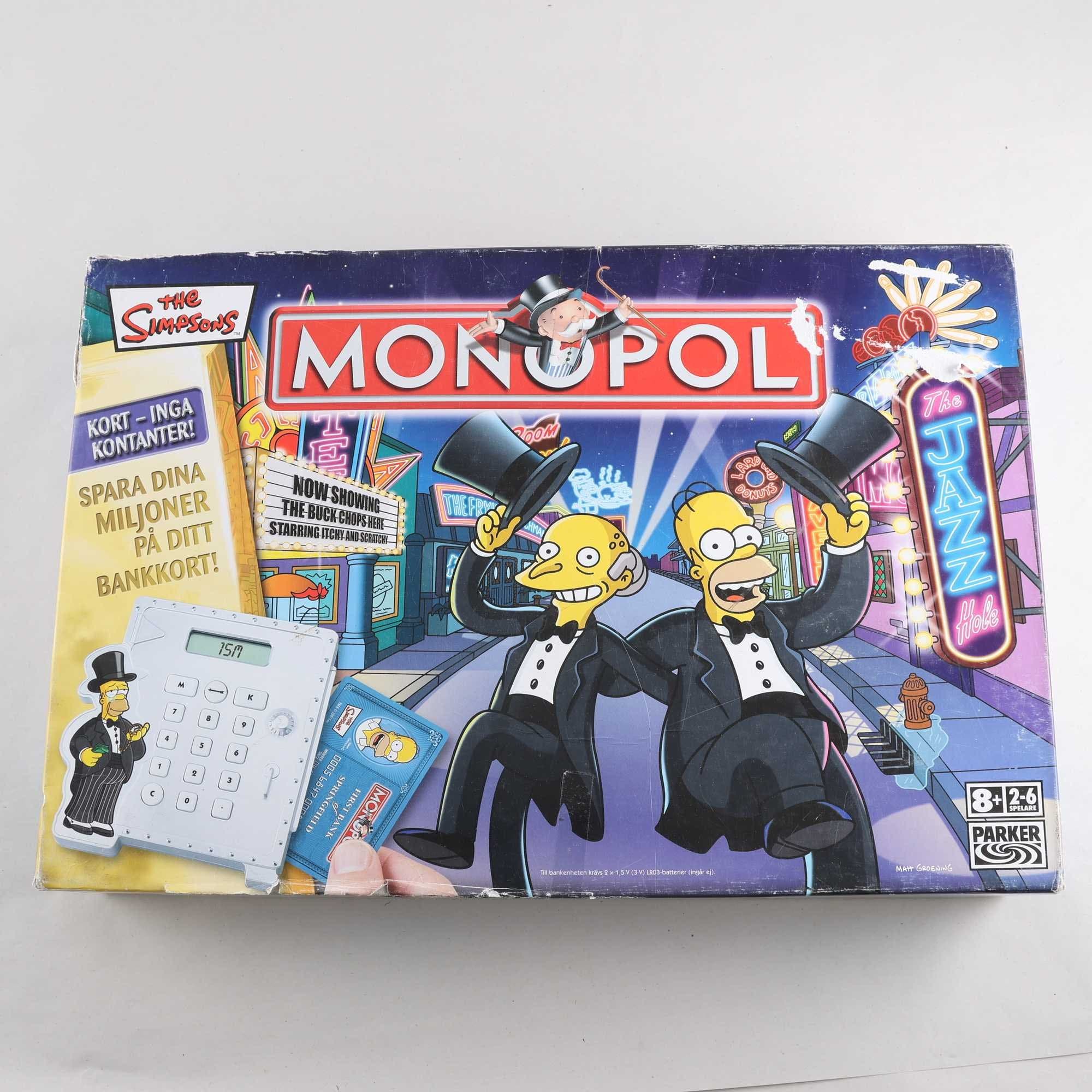 Spel, monopol, Simpsons