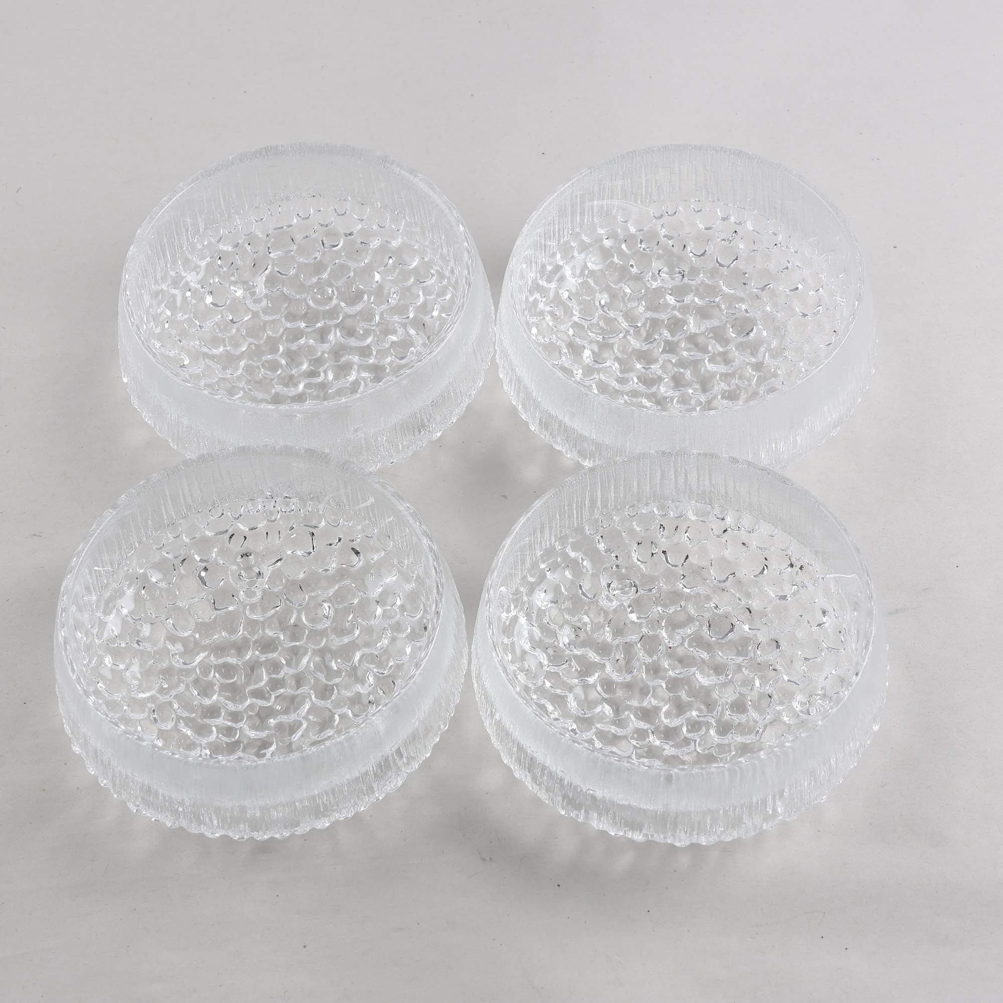Dessertskålar, Iittala, ’Ultima thule’, Tapio Wirkkala, 4 st. Samfraktas ej