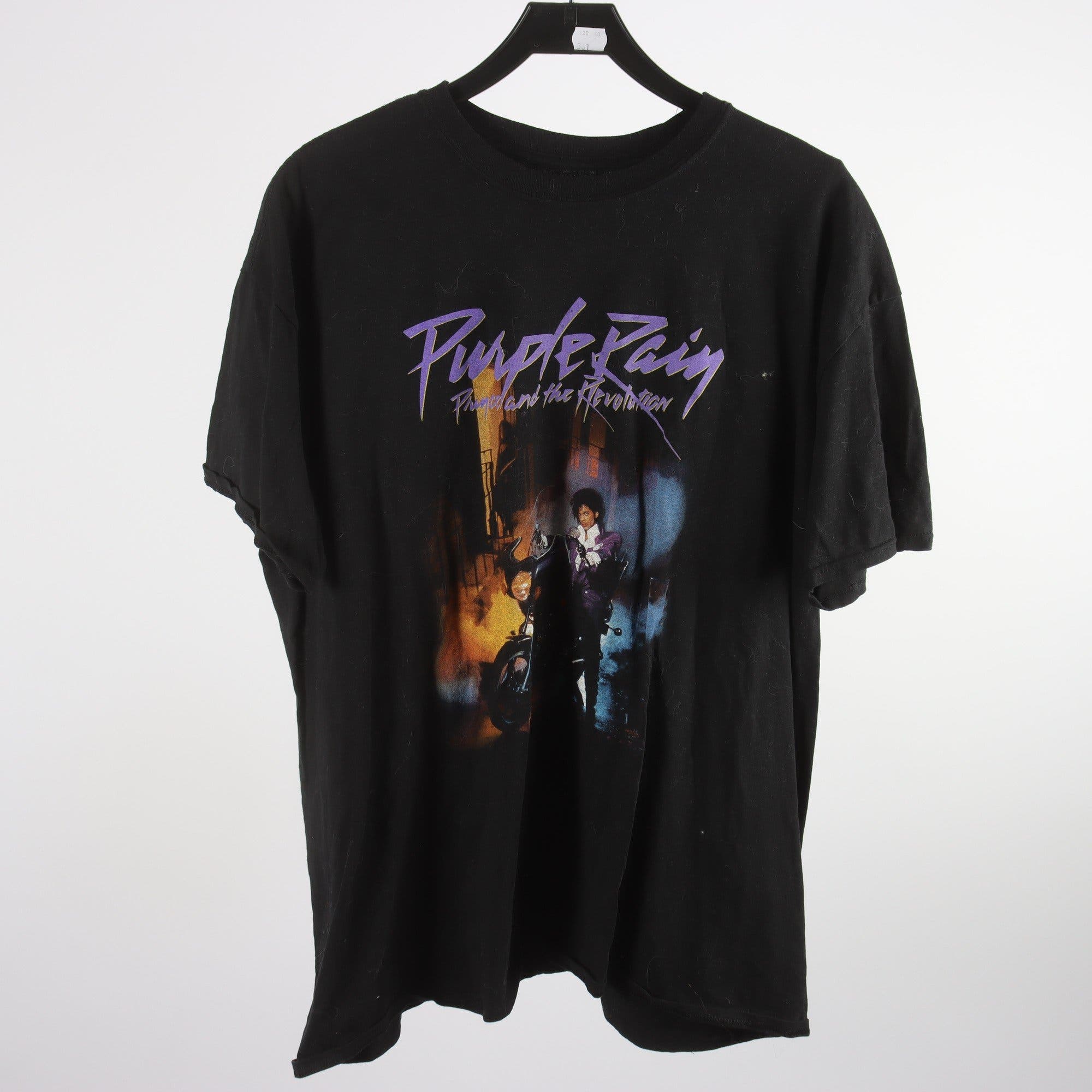 T-shirt, Purple Rain, svart, stl. 2XL.