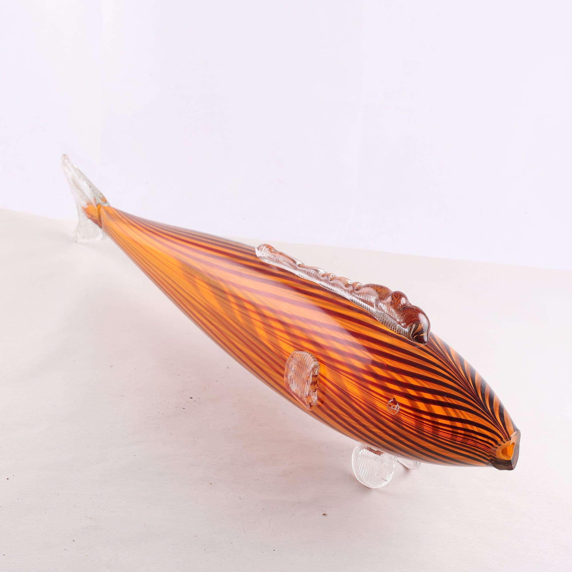 Glasskulptur, Fisk, muranoglas, Italien. Endast avhämtning