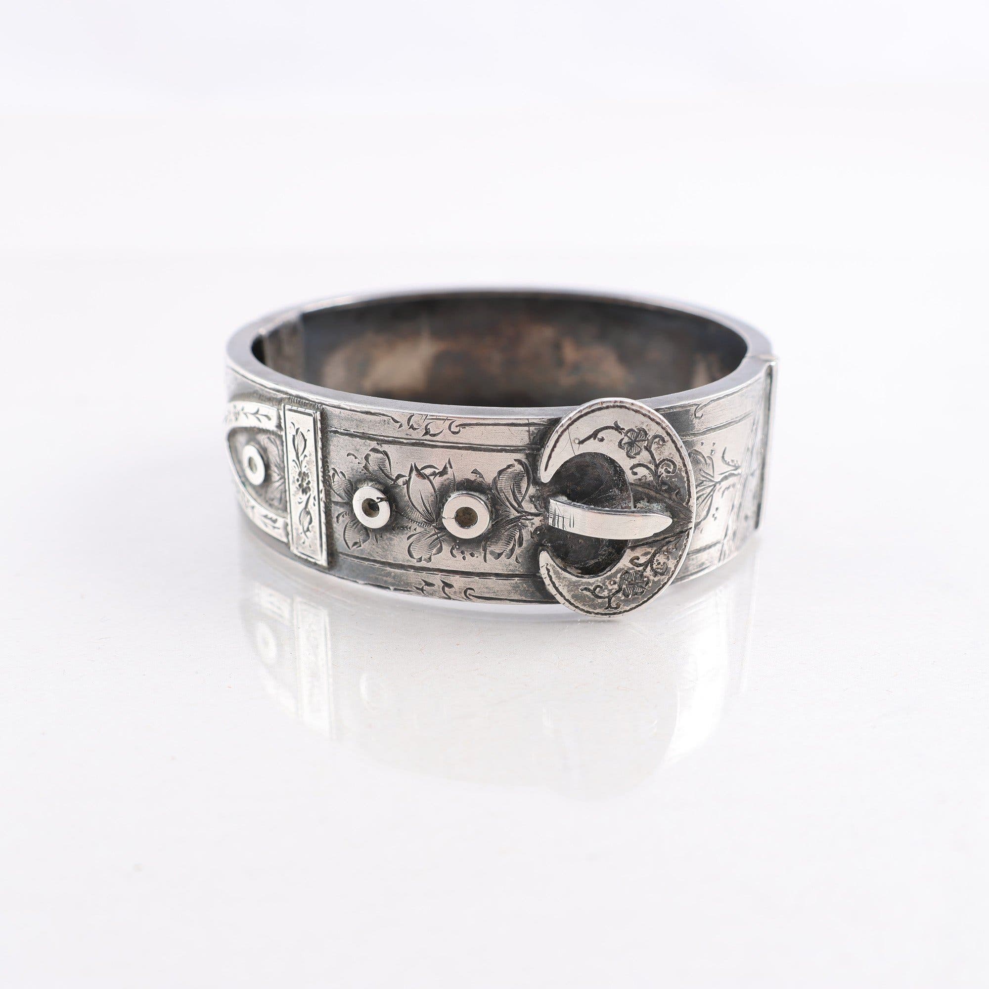 Armband, cuff, silver, Birmingham, England, vintage