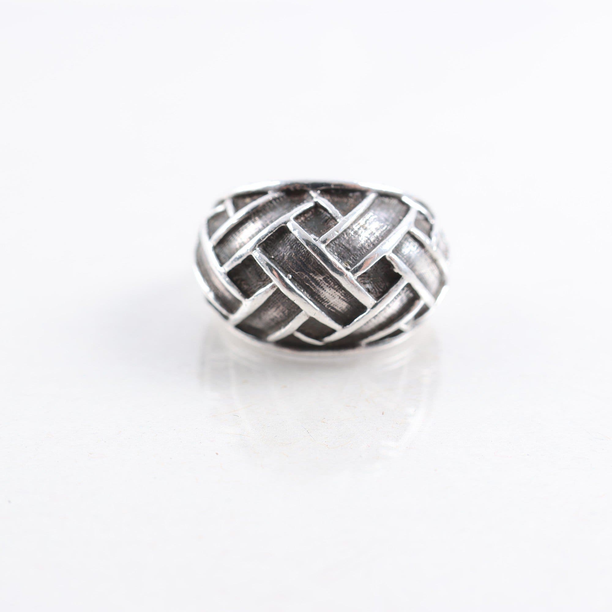 Ring, silver 925, flätat mönster